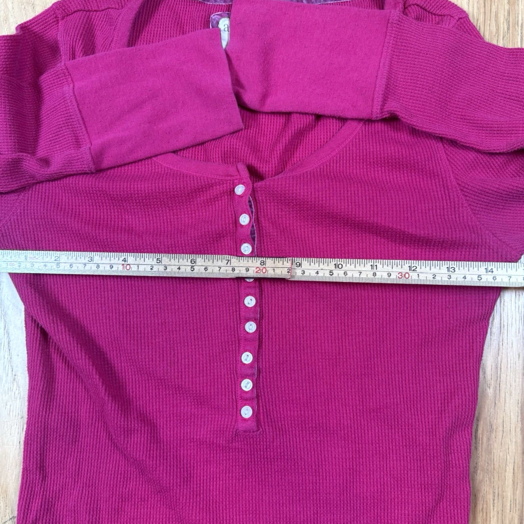 Vintage VTG Aeropostale Long Sleeve T-Shirt Women’s Large Pink Stretch 1/2 Button Size L / US 10 / IT 46 - 5 Thumbnail