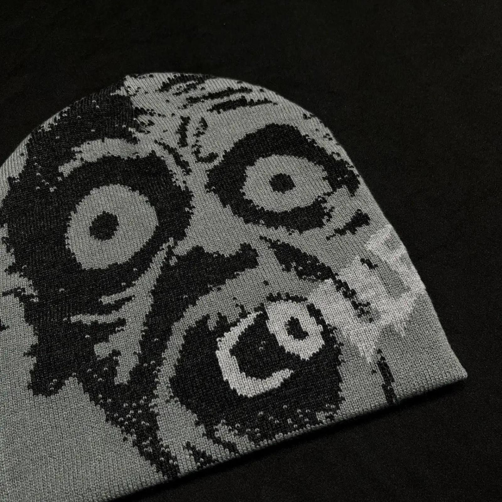 Japanese Brand Rare Collective Studios Zombie No Cuff Knit Skull Cap Beanie Size ONE SIZE - 4 Thumbnail