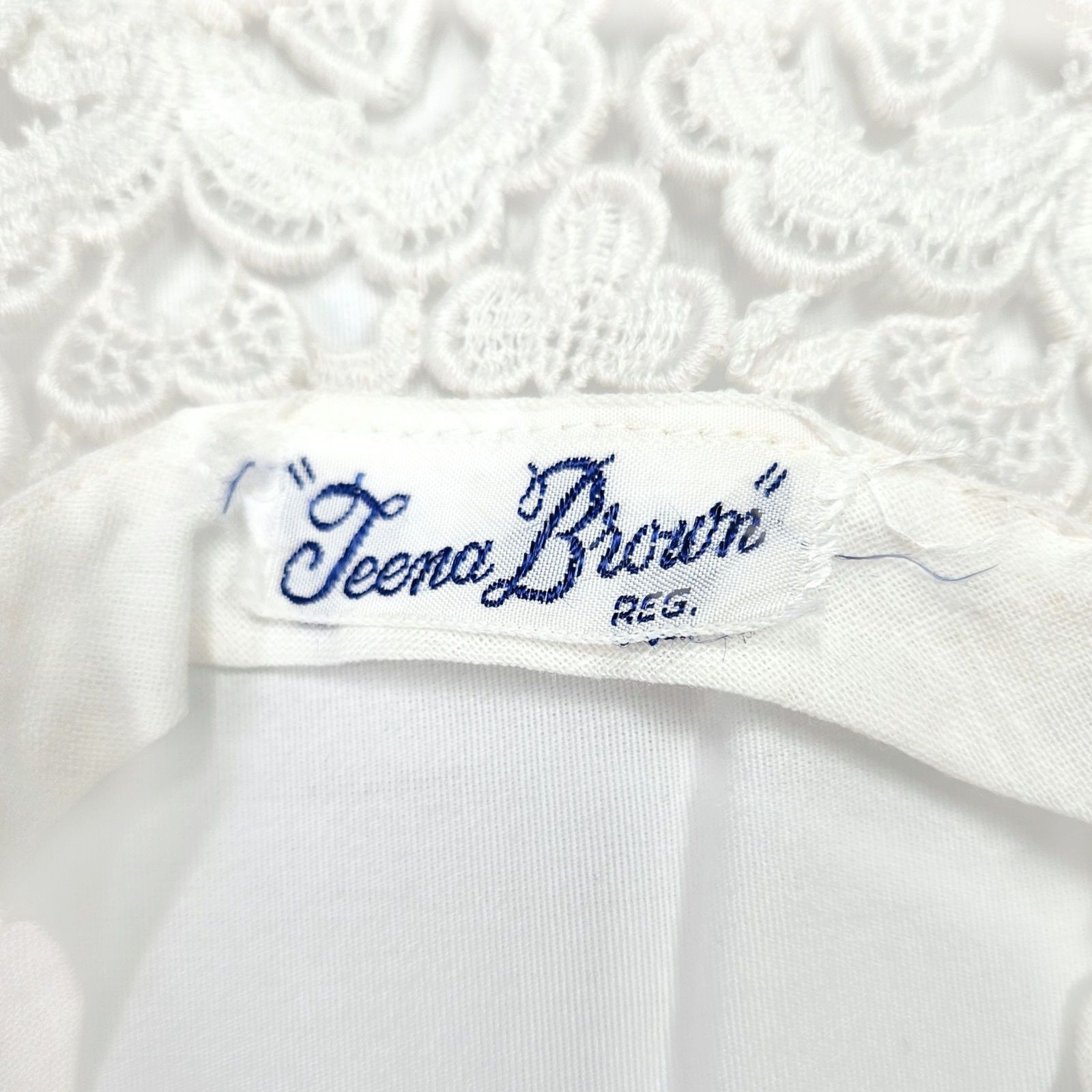 Other Teena Brown Lace Collar Detachable Vintage MCM Bead Victoria Size ONE SIZE - 5 Thumbnail