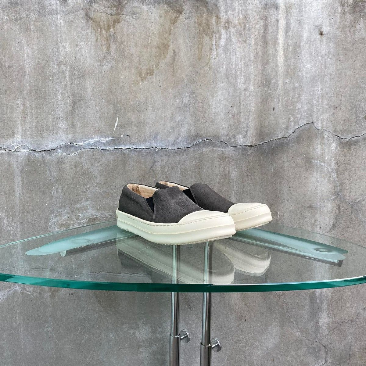 Rick Owens Drkshdw SS2022 ‘Fogachine’ Boat Slip On Sneaker Size US 5 / EU 37 - 1 Thumbnail