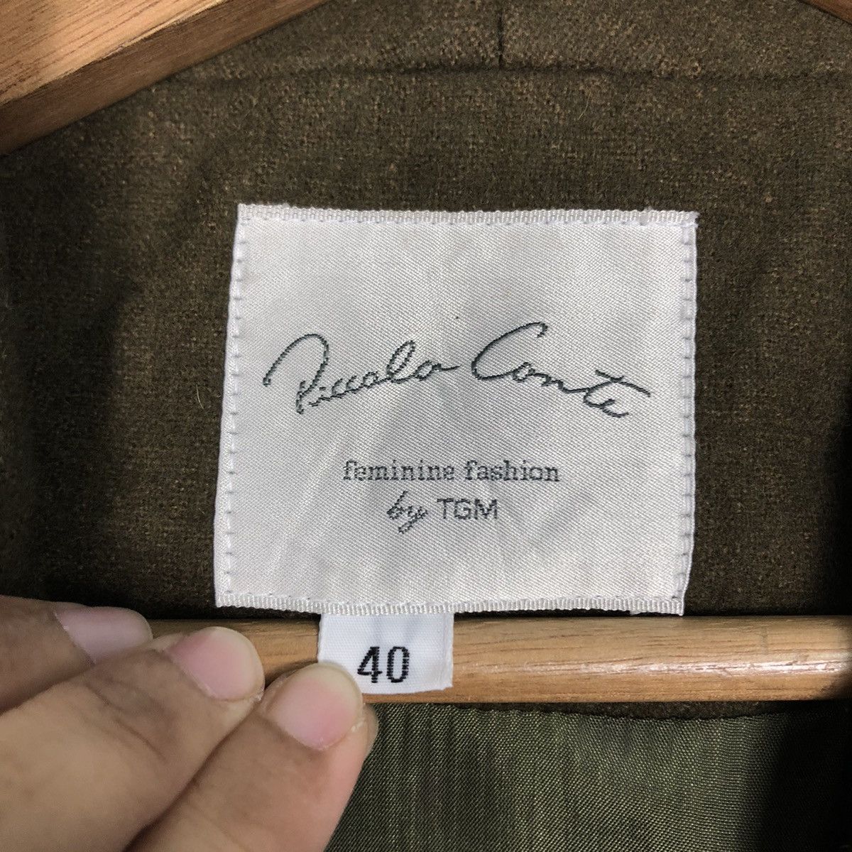 Japanese Brand 📌Vintage Cropped Wool Jacket Double Collar Piccalo Conte Size US M / EU 48-50 / 2 - 18 Thumbnail