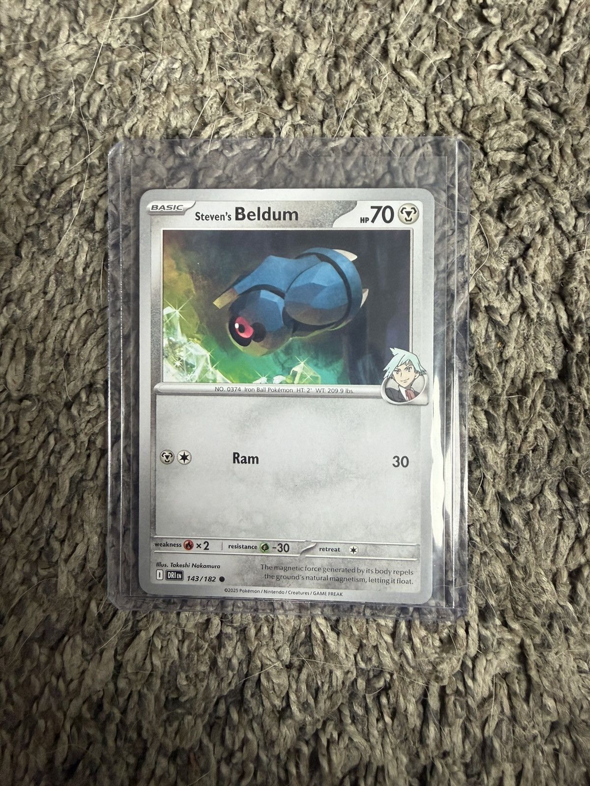 Pokemon 2025 Pokémon Steven’s Beldum Card Size ONE SIZE - 1 Thumbnail