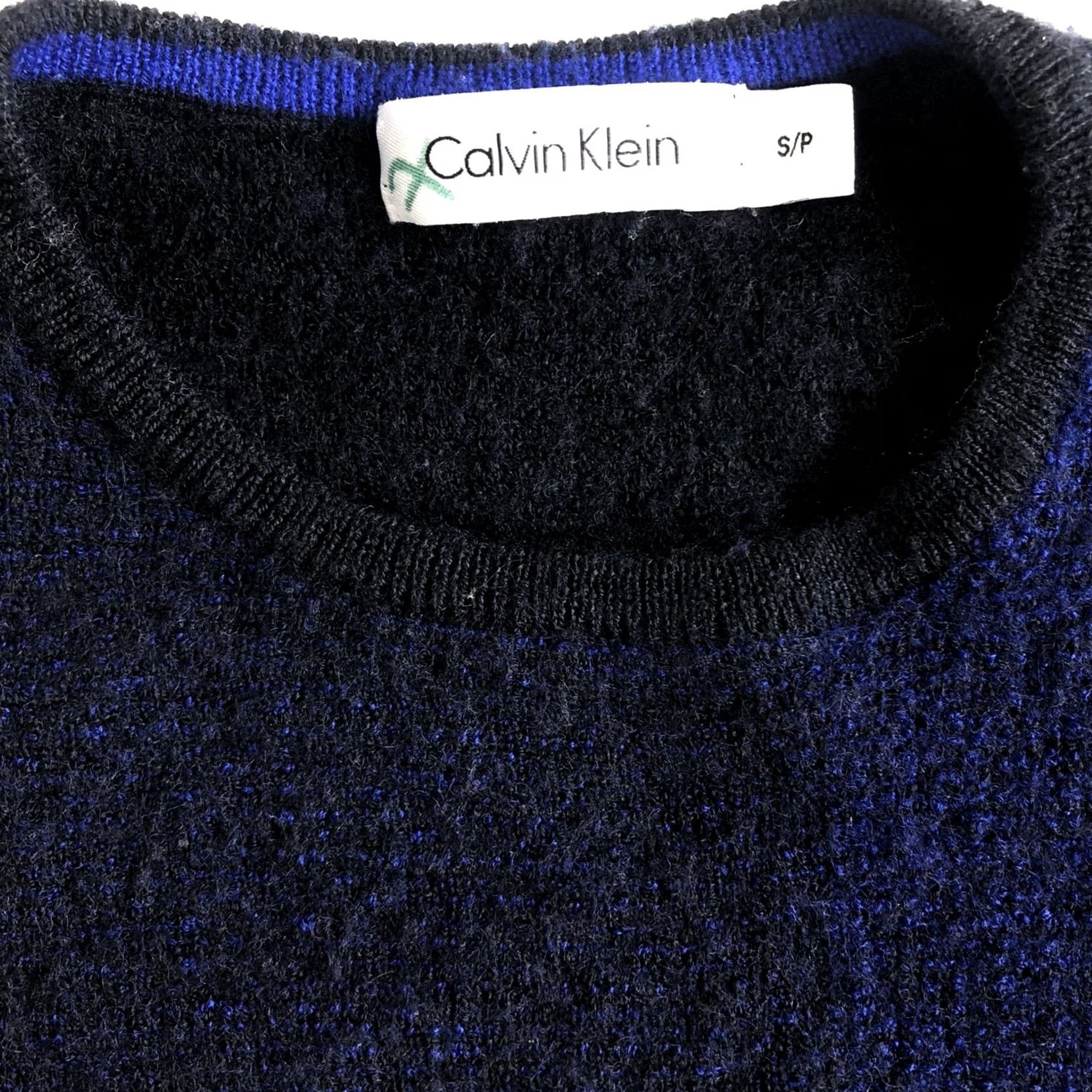 Calvin Klein Calvin Klein Sweater Women's Size S Blue Long Sleeve Merino Wool Blend Pullover Size S / US 4 / IT 40 - 3 Thumbnail
