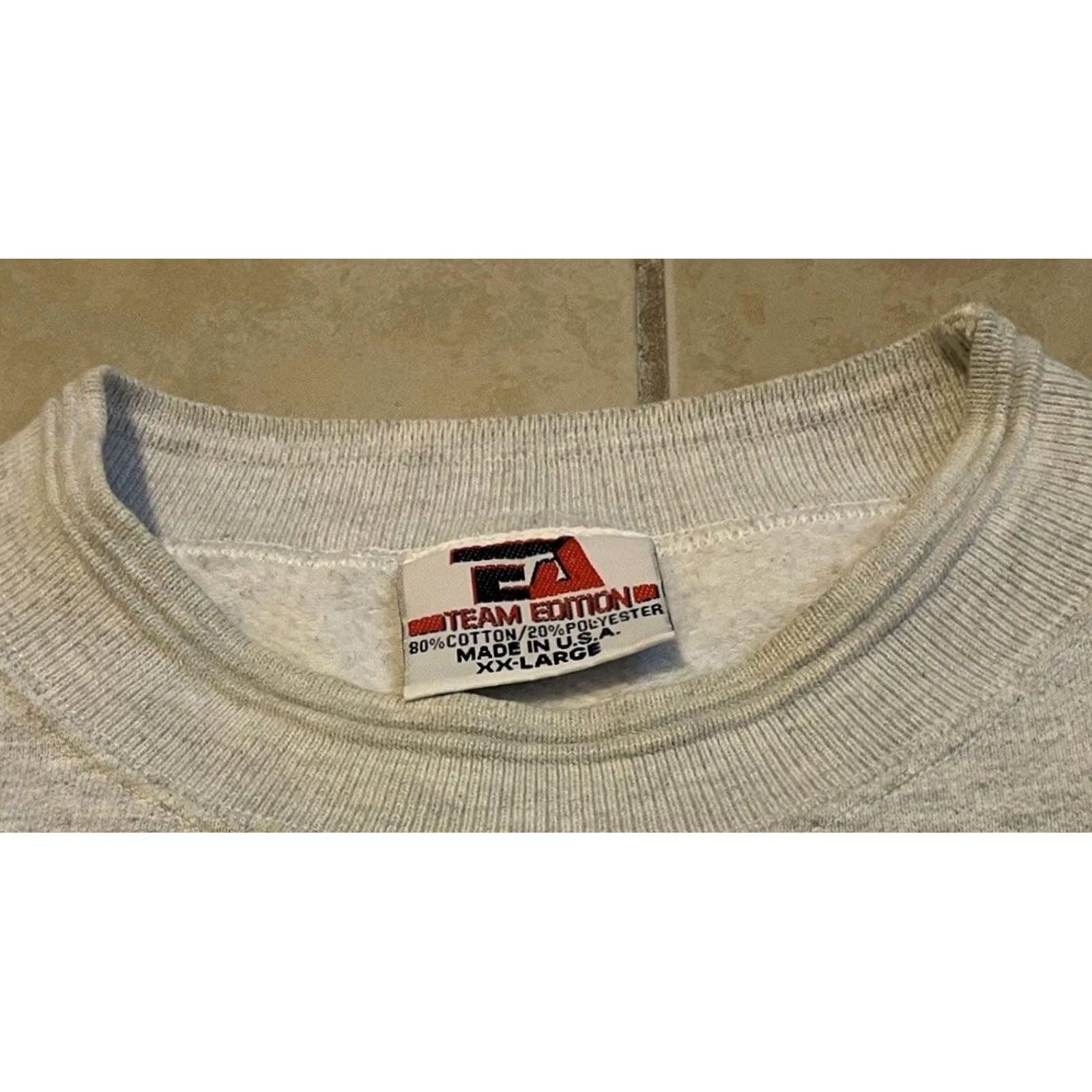 Vintage VINTAGE Northwestern University Rose Bowl Faded Sweatshirt College 2XL Gray Mens Hoodie Pullover 90s University Sports USA Size US XXL / EU 58 / 5 - 4 Thumbnail