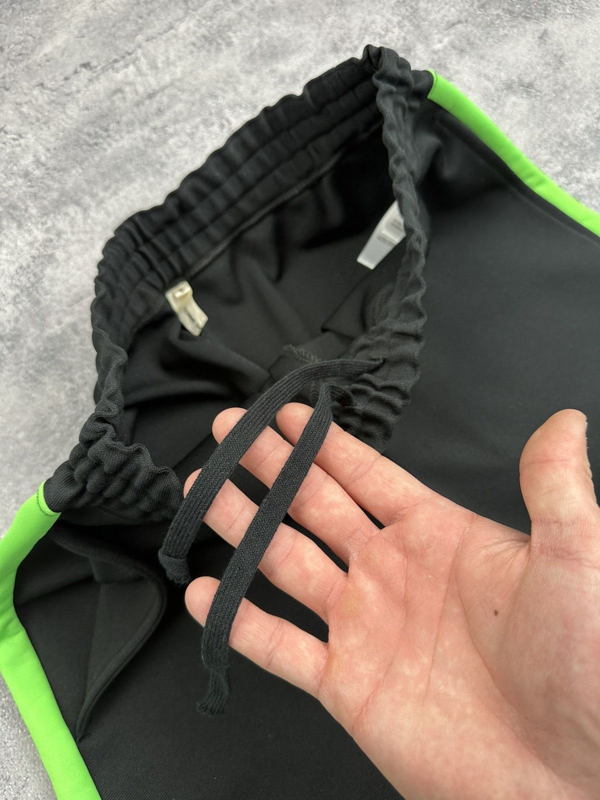 Comme des Garcons Comme Des Garçons Rare Black Pants Green Striped Japan Plus Size US 30 / EU 46 - 9 Thumbnail