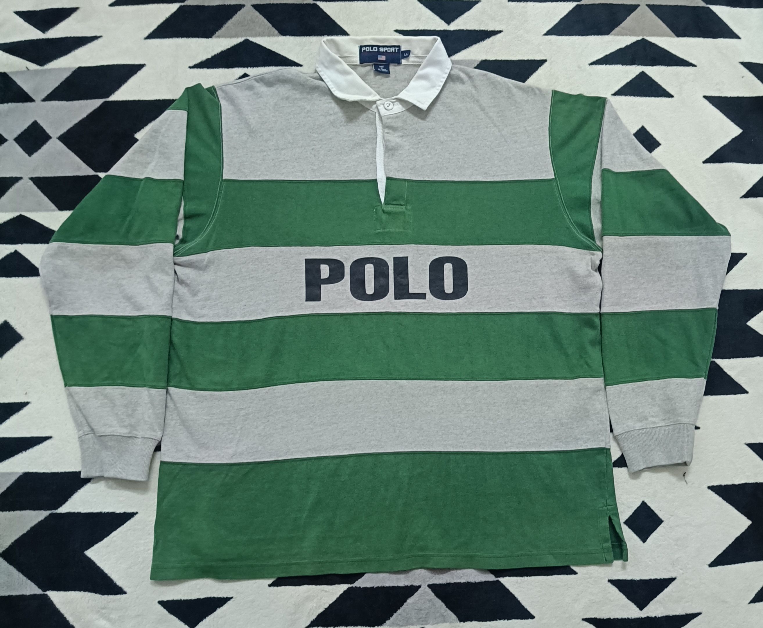 Polo Ralph Lauren 🔥🔥Rare Vintage 90s Polo Ralph Lauren Long Sleeve Shirt Size US L / EU 52-54 / 3 - 2 Thumbnail
