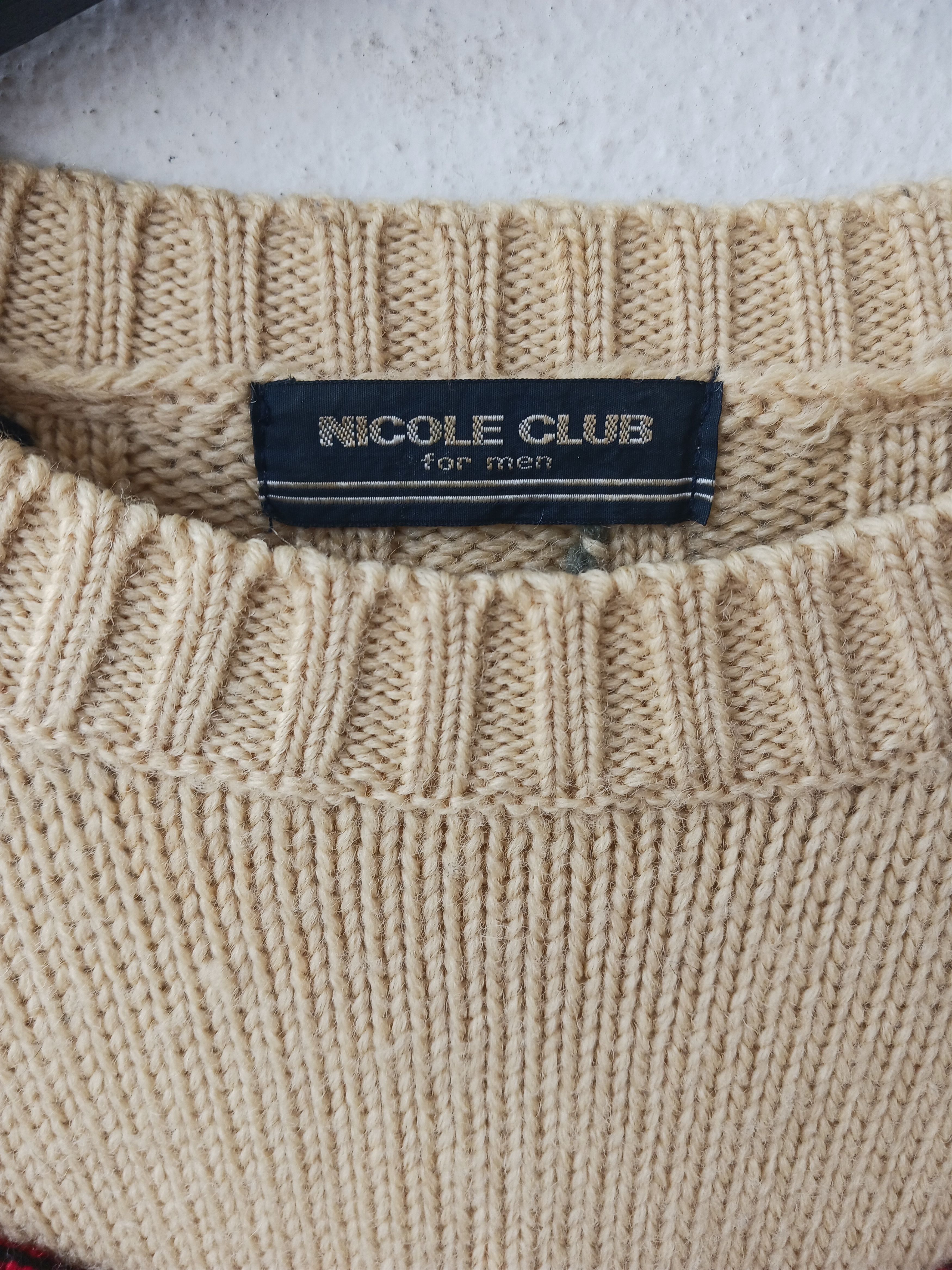 Hysteric Glamour × Nicole Club VINTAGE LUXURY NICOLE CLUB FOR MEN KNITTED SWEATER Size US M / EU 48-50 / 2 - 11 Thumbnail