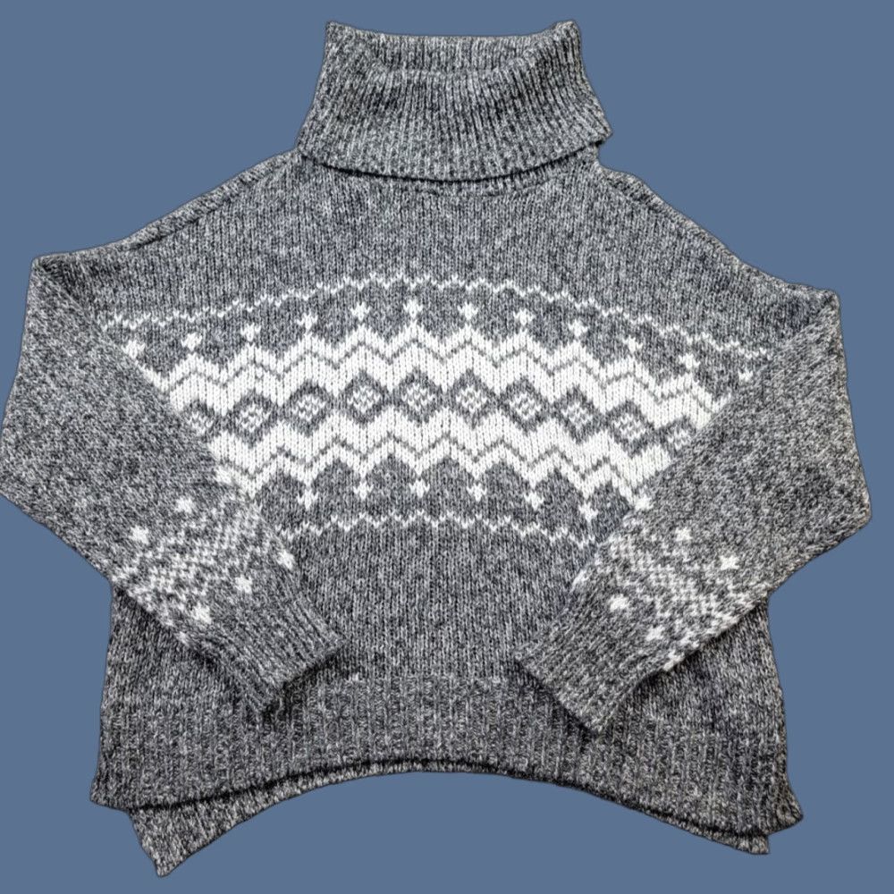 Garage Garage Sweater Womens Medium Gray Pullover Turtleneck Knit Winter Casual Size M / US 6-8 / IT 42-44 - 1 Thumbnail