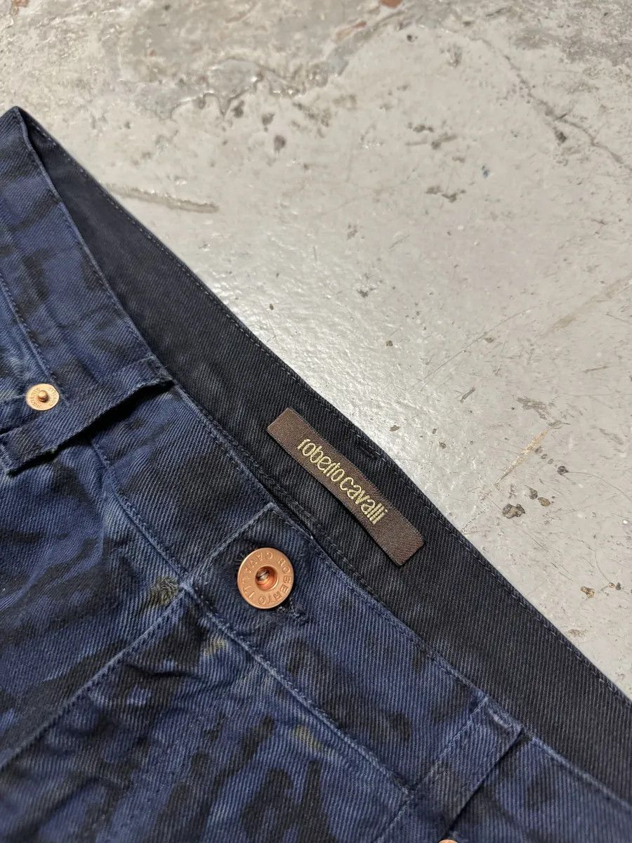 Roberto Cavalli Roberto Cavalli Leopard Slim Navy & Black Pants Size US 32 / EU 48 - 12 Thumbnail