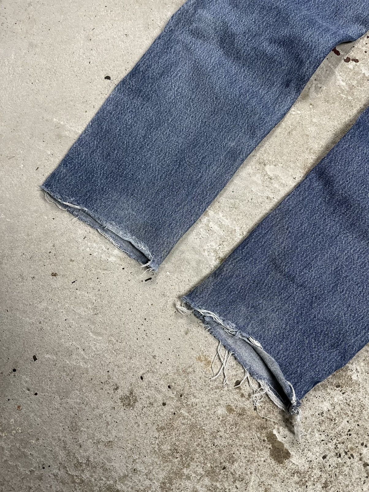 Lee × Vintage Vintage 90s Lee Distressed Blue Denim Pants Brooklyn Size US 32 / EU 48 - 10 Thumbnail
