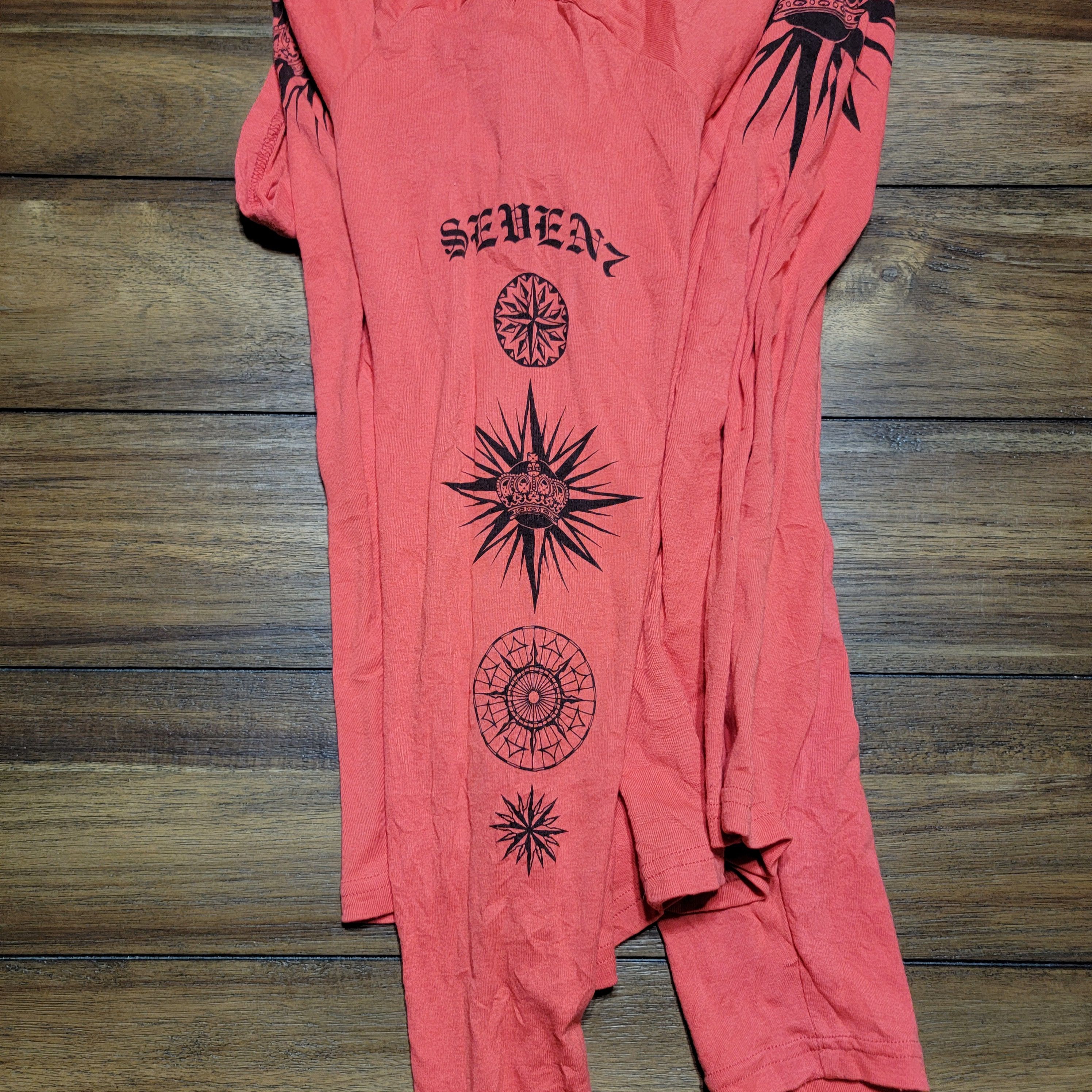 Seven 7 Seven7 Luxe Hoodie Tee LS Orange Graphic - Size 18/20 Size XXL / US 16-18 / IT 52-54 - 3 Thumbnail