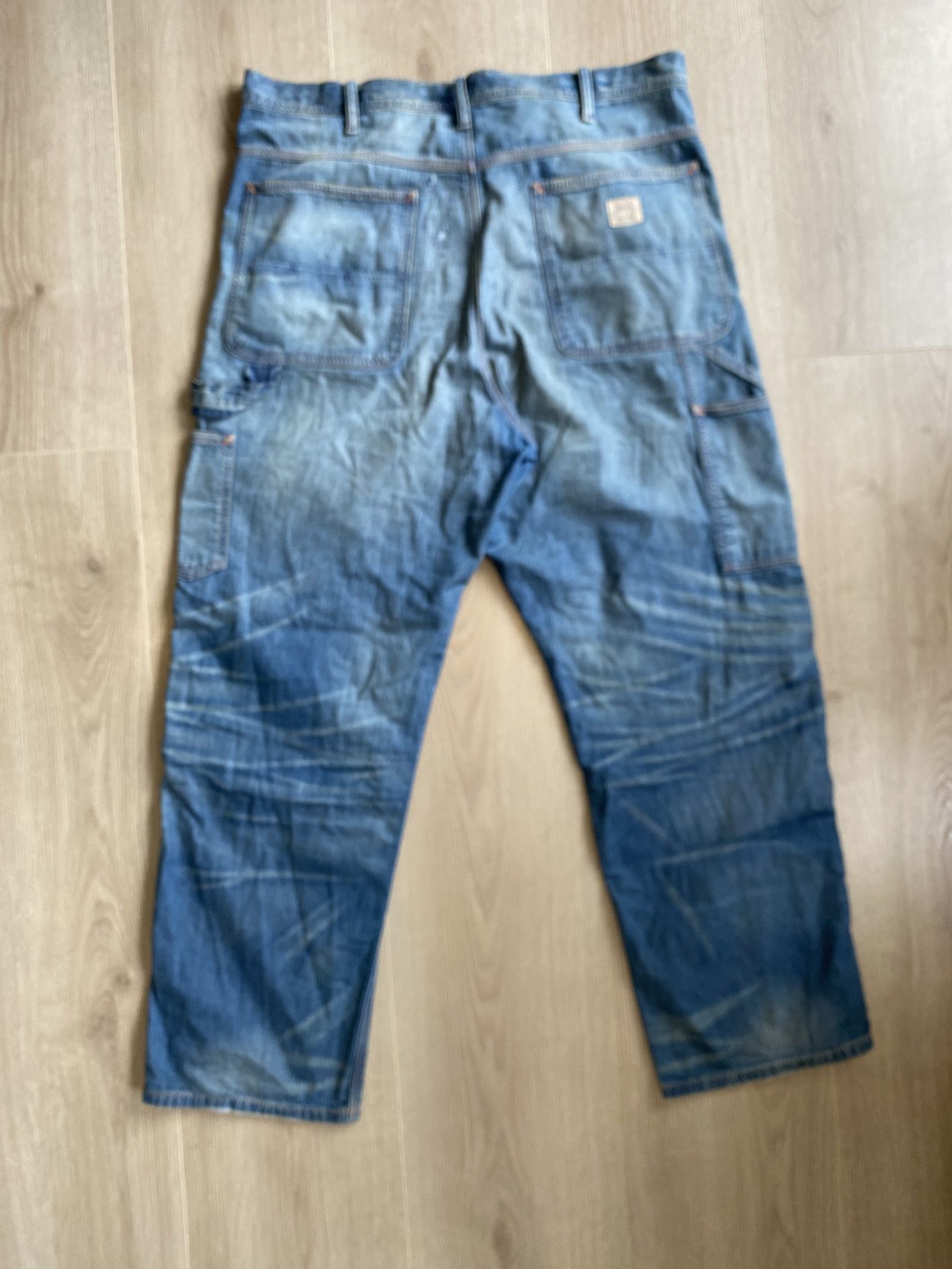 RRL Ralph Lauren Polo Ralph Lauren Relaxed Fit Distressed Carpenter Jean Size US 38 / EU 54 - 13 Thumbnail