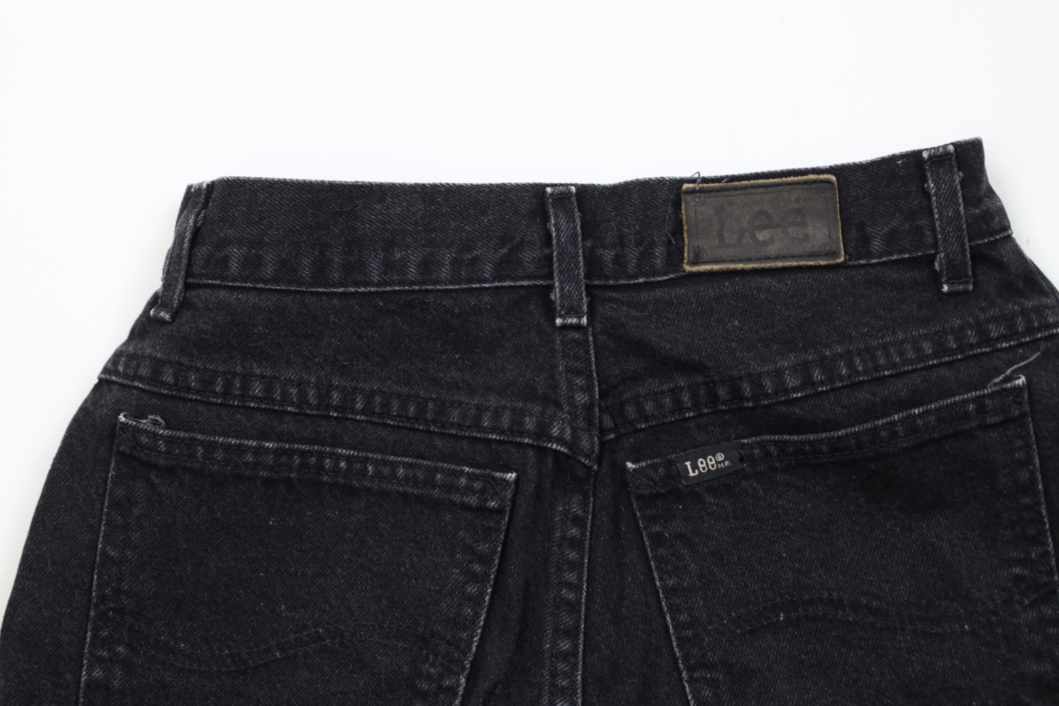 Lee Vintage 90s Lee Denim Jean Shorts Black Cotton USA Size 28" / US 6 / IT 42 - 10 Thumbnail