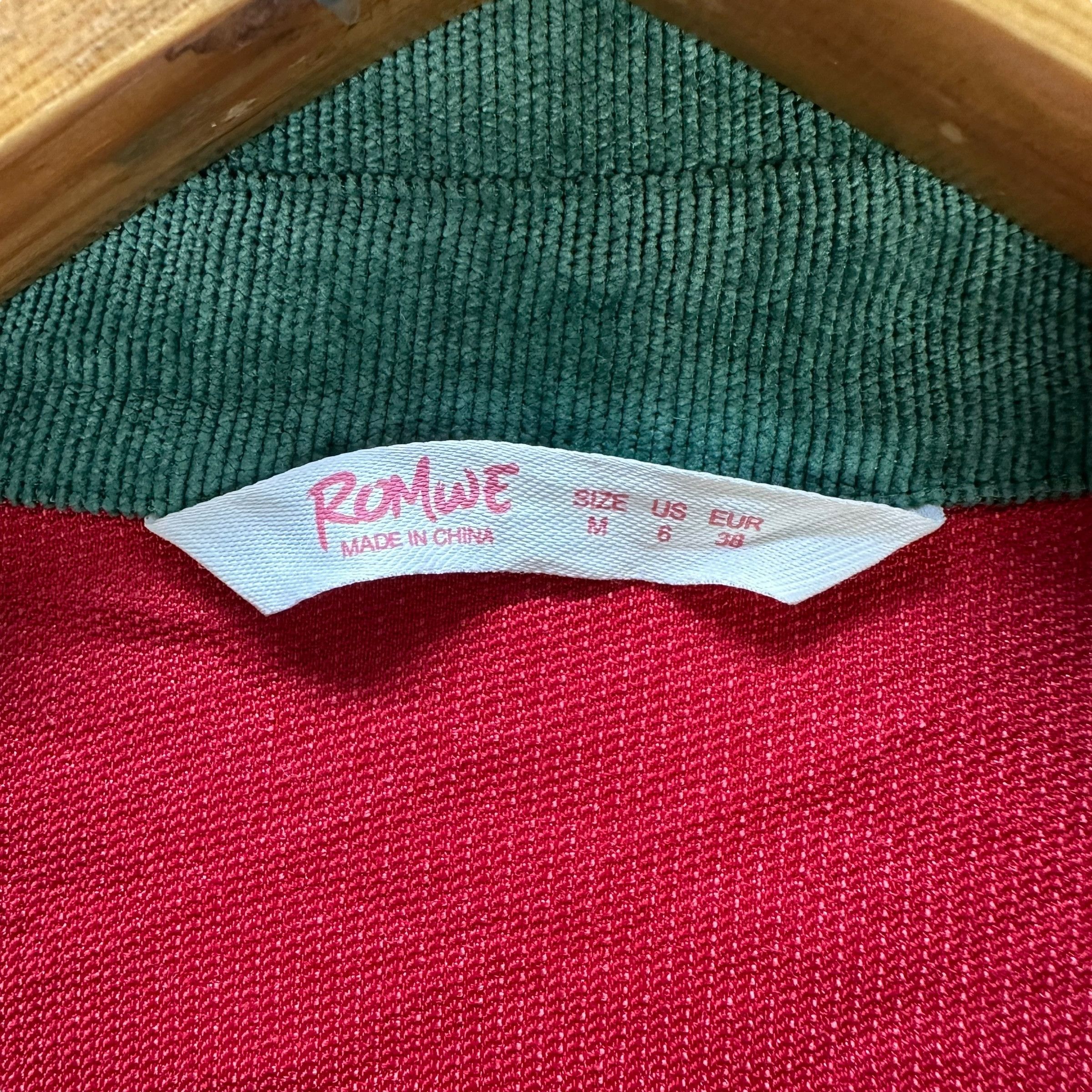 Japanese Brand ROMWE Multicolor Patchwork Button Shirt #A40-0904 Size M / US 6-8 / IT 42-44 - 6 Thumbnail