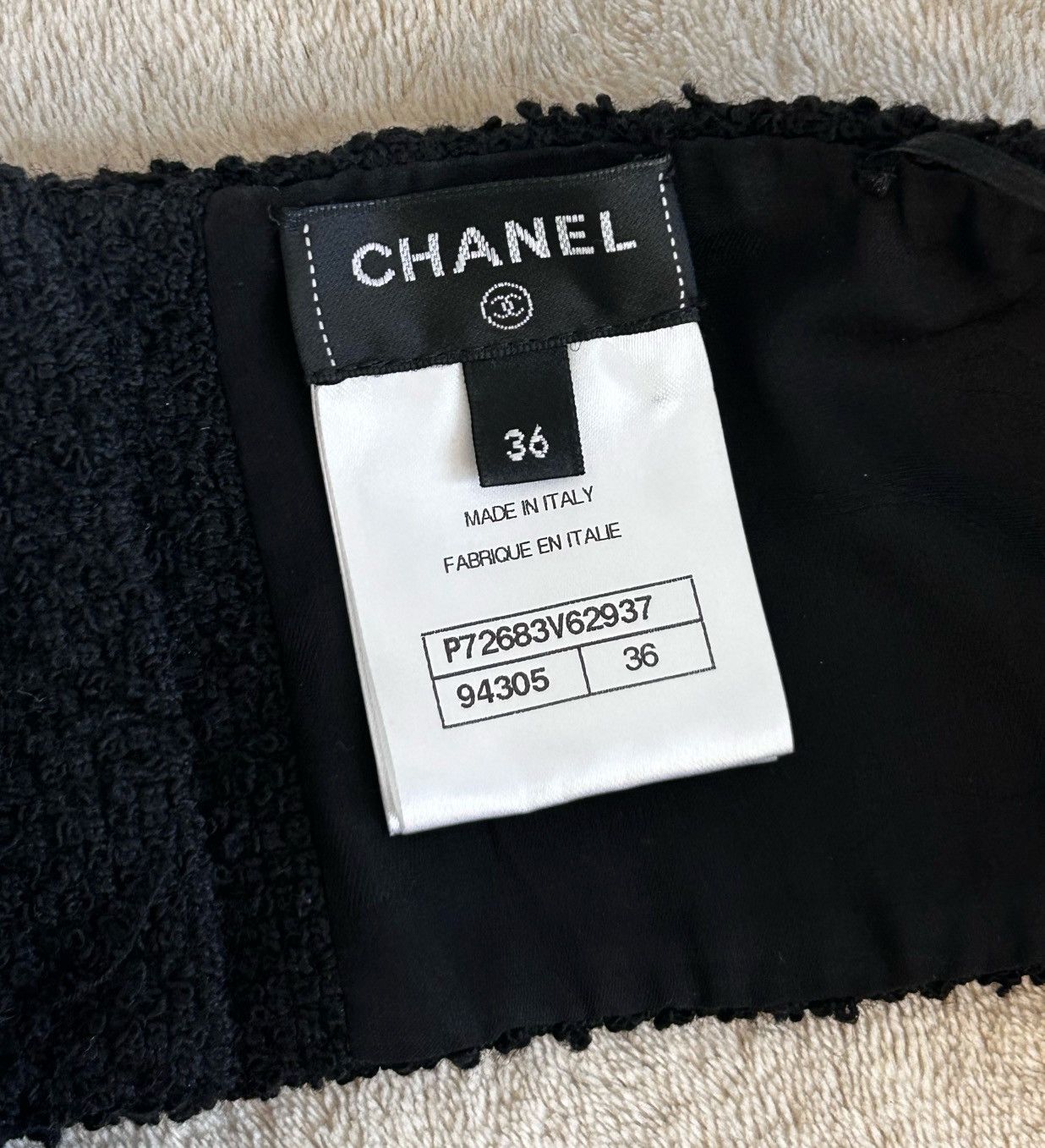 Chanel Chanel Tweed Cropped Halter Top - Black Size XS / US 0-2 / IT 36-38 - 8 Thumbnail
