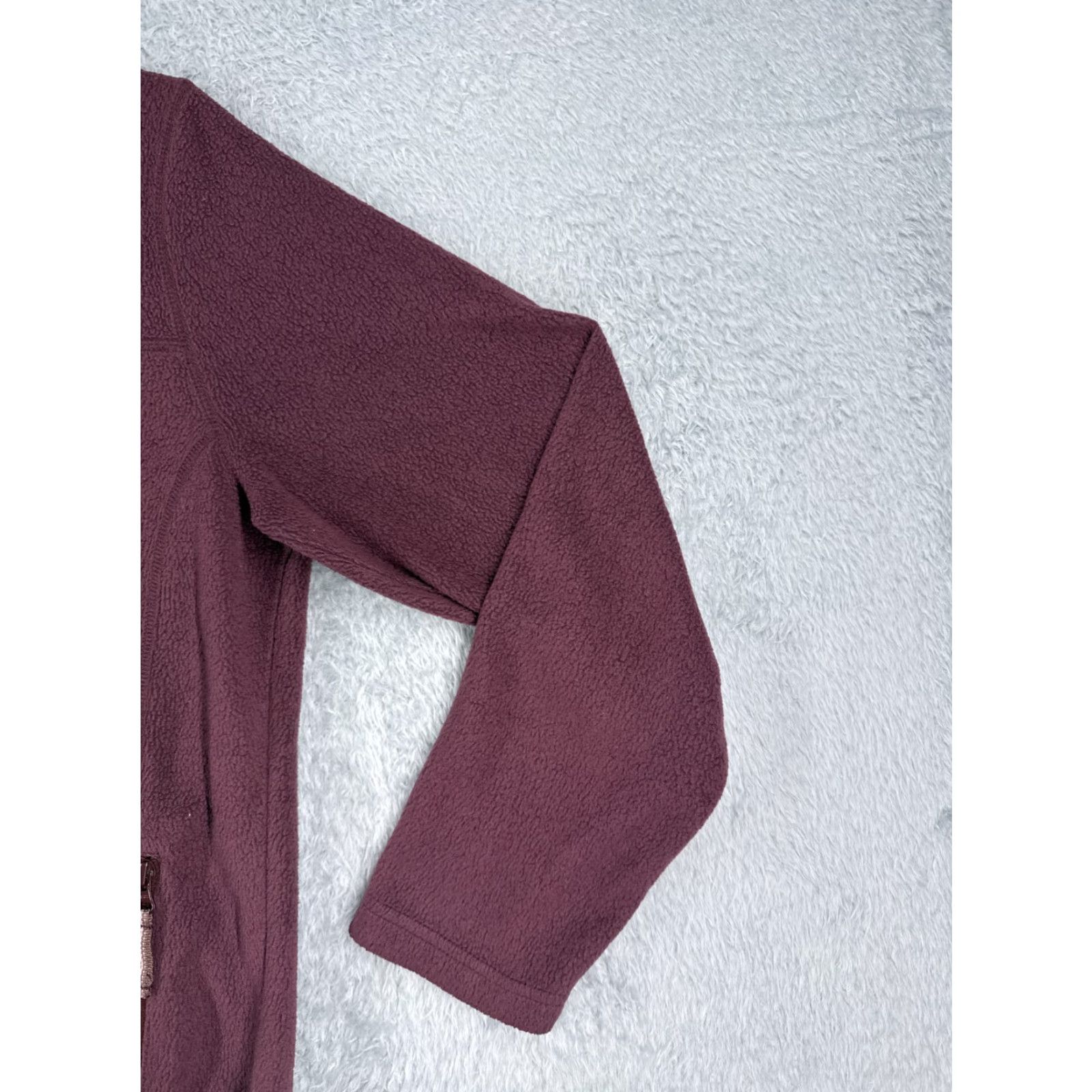 Vintage Cabela's Women's Jacket L Red Full Zip Fleece Polyester Mock Neck All Seasons Casual Logo Zipper Solid Womens Size L / US 10 / IT 46 - 2 Thumbnail