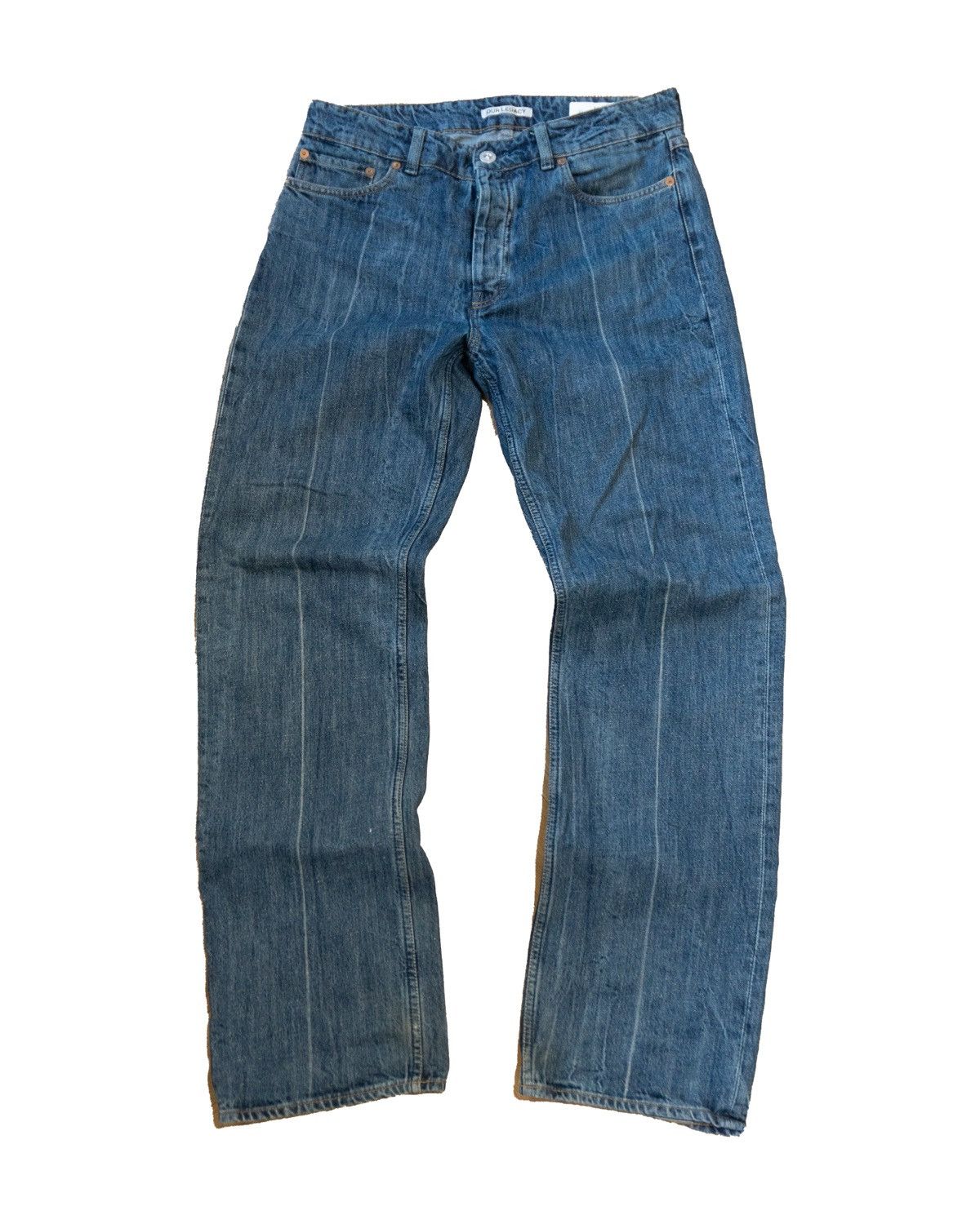 Our Legacy Our Legacy Linear cut stripe denim Size US 30 / EU 46 - 2 Thumbnail