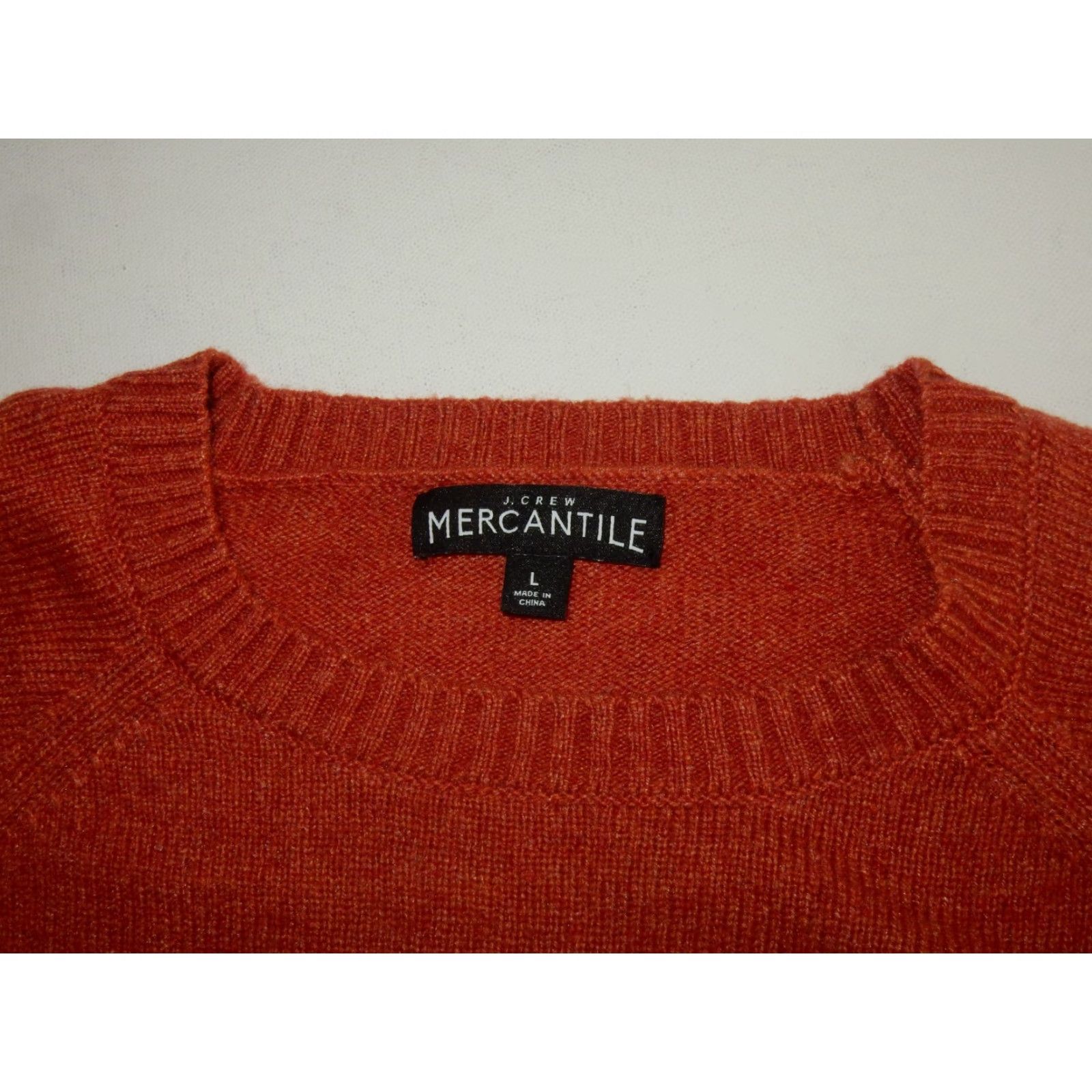 J.Crew J.CREW Wool Blend Pullover Sweater Men's Large Orange Size US L / EU 52-54 / 3 - 3 Thumbnail