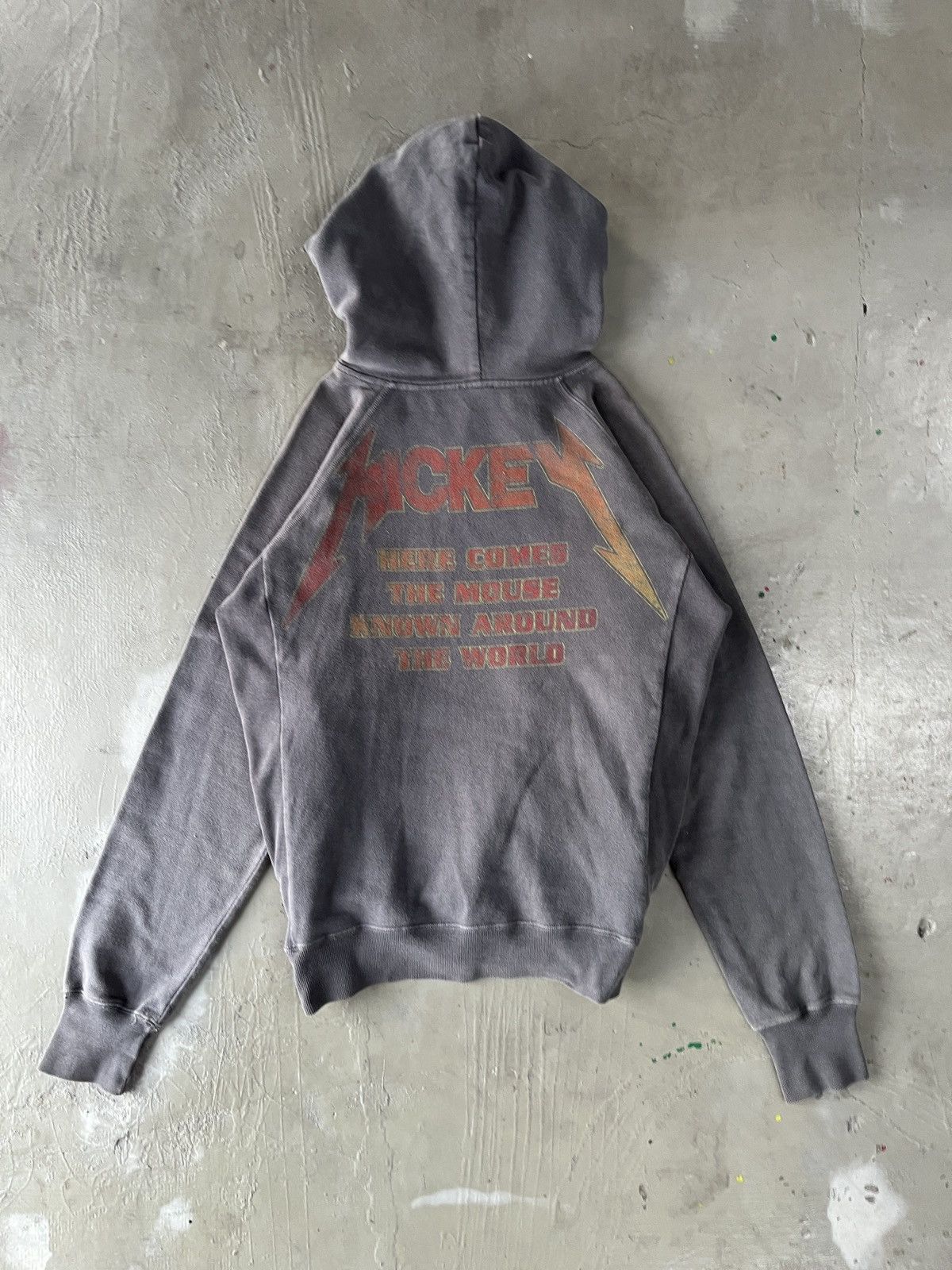 Number (N)ine Mickey Sunfaded Metallica Parody Reverse Weave Supreme Style Size US M / EU 48-50 / 2 - 3 Thumbnail