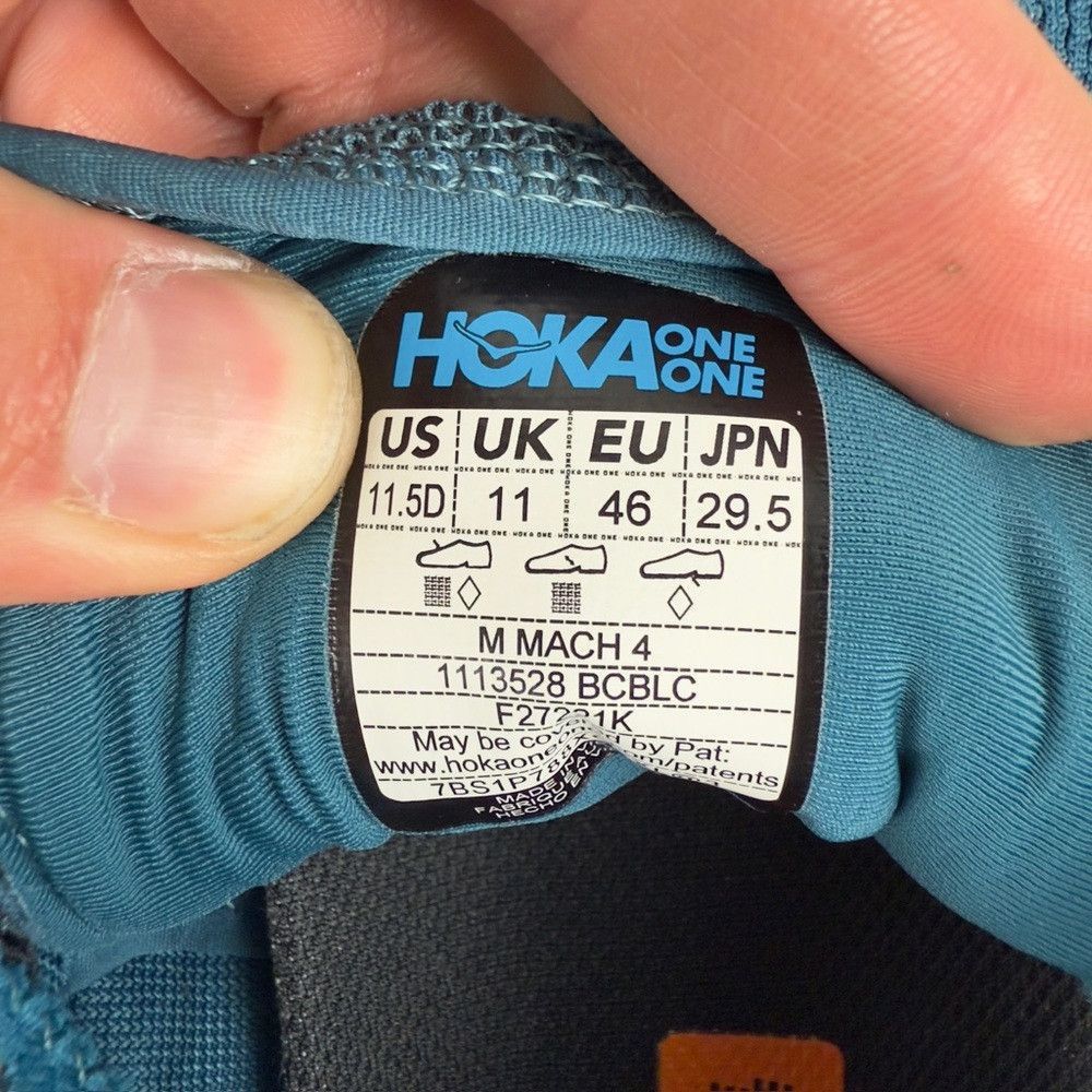 Hoka Hoka One One M Mach 4 Athletic Shoes Men’s Size 11.5 D US Size US 11.5 / EU 44-45 - 2 Thumbnail