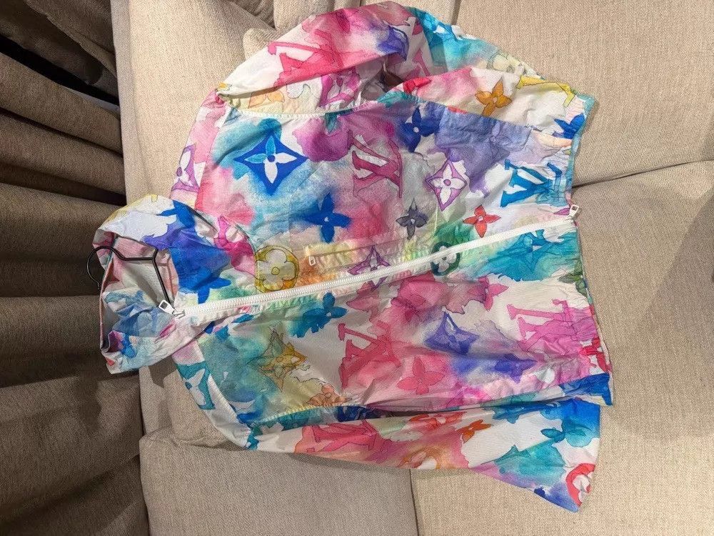 Louis Vuitton Multi-Colored Printed Lightweight Hooded Jacket Size US M / EU 48-50 / 2 - 1 Thumbnail