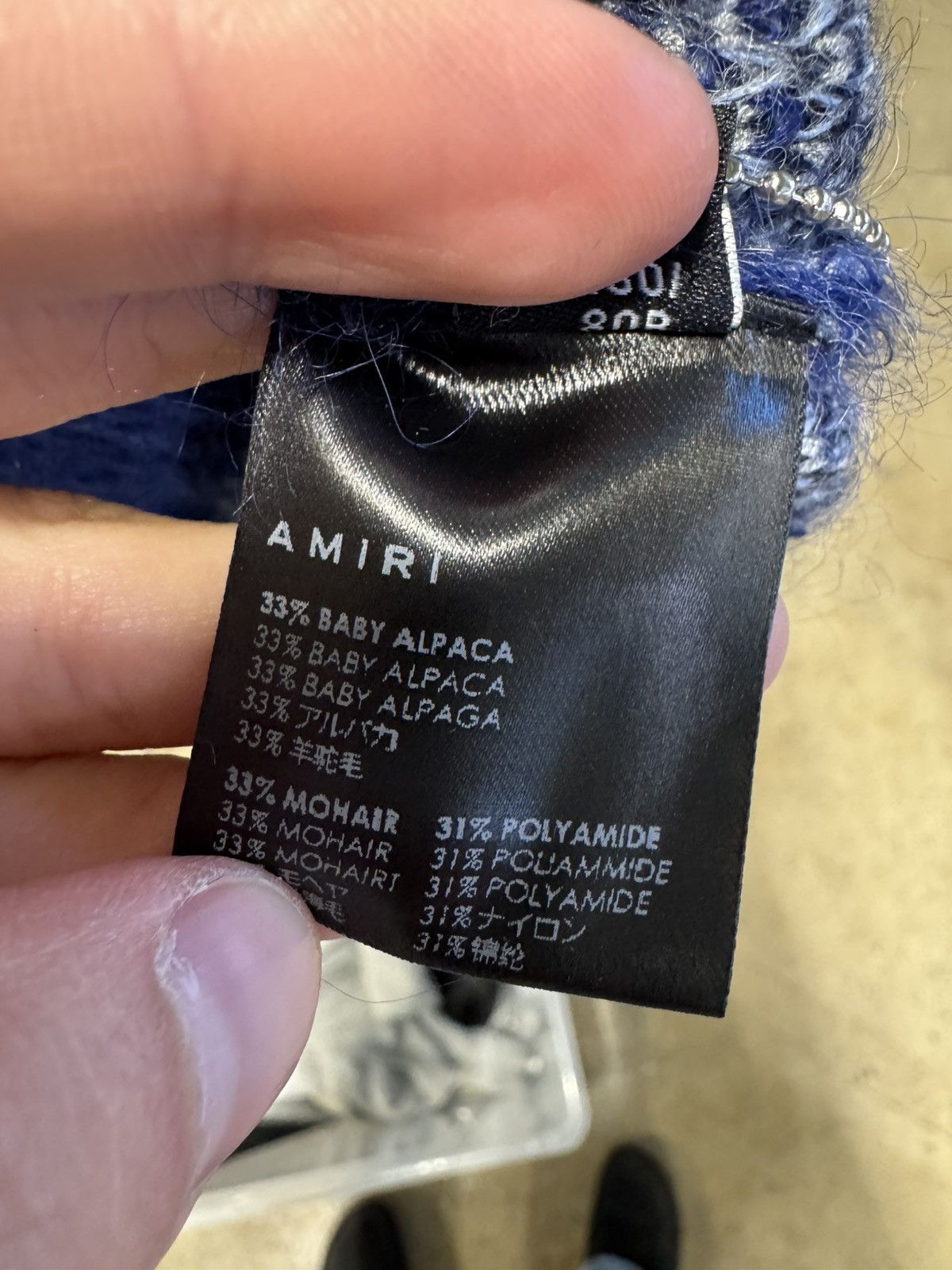 Amiri Amiri Brushed Mohair logo Sweater NEW 1200$ Size US S / EU 44-46 / 1 - 4 Thumbnail