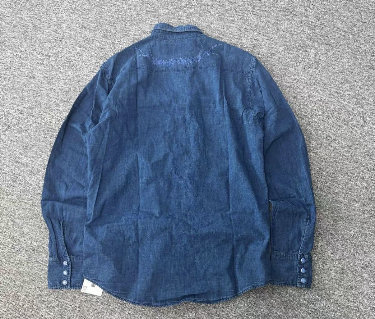Neighborhood Neighborhood Indigo-Dyed Embroidered Shirt J16 Size US M / EU 48-50 / 2 - 4 Thumbnail