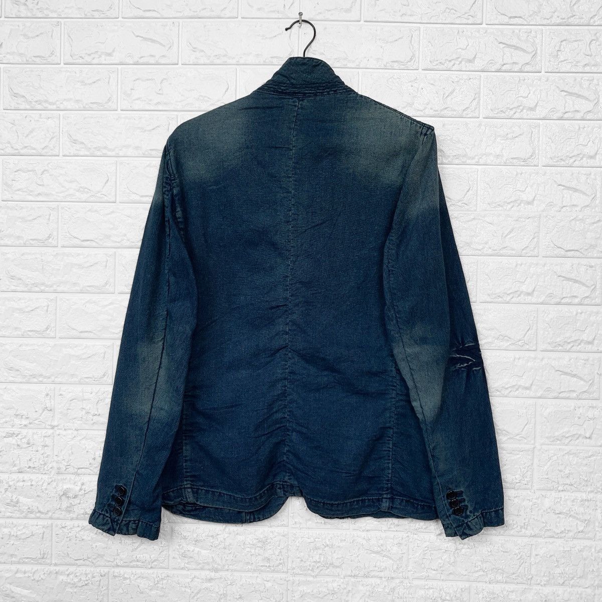 Indigo JAPANESE BRAND CORNEY INDIGO WASHED BLAZER JACKET Size US S / EU 44-46 / 1 - 4 Thumbnail