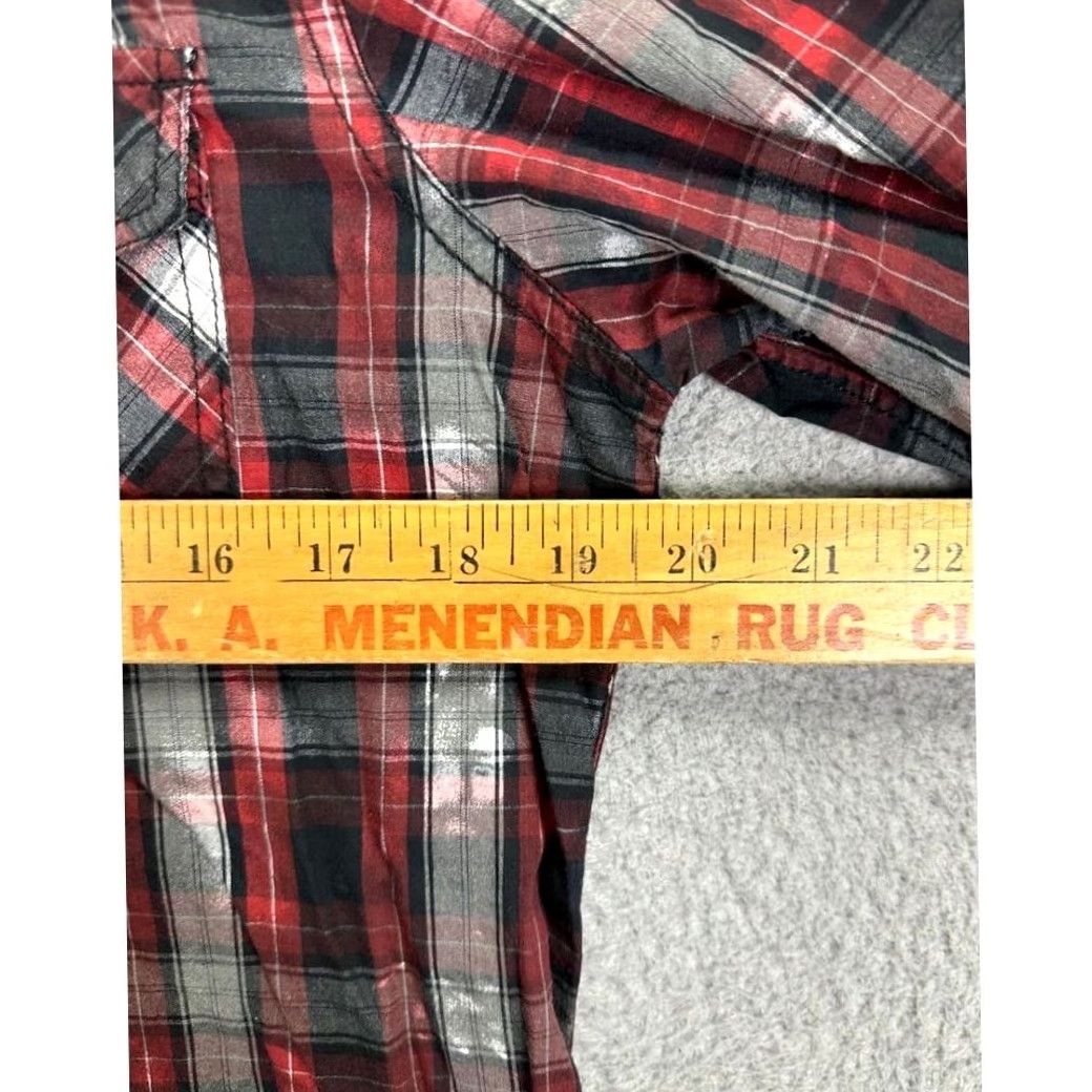 Ed Hardy Ed Hardy Western Shirt Mens Small Red Plaid Snap Button Up Cowboy Pocket Shirt Size US S / EU 44-46 / 1 - 7 Thumbnail