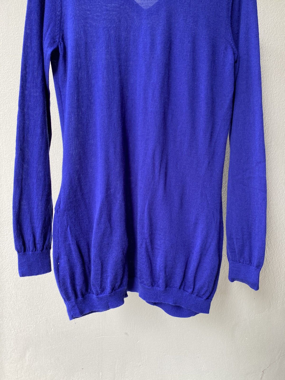 Moschino Moschino Blue Long-Sleeve Knitted dress Size S / US 4 / IT 40 - 12 Thumbnail