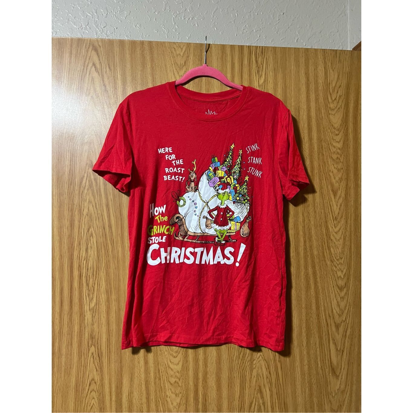 Other Dr. Seuss The Grinch Christmas Red T-shirt Woman’s Size Larg Size L / US 10 / IT 46 - 1 Thumbnail