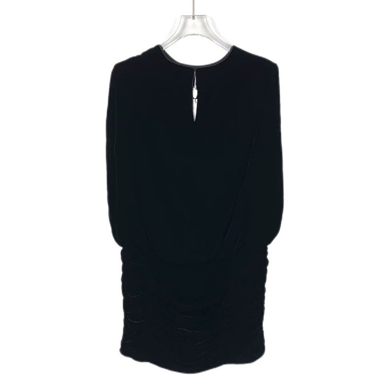 Saint Laurent Paris Saint Laurent Black Velvet Sleeveless Dress 2504-Nextarrow Size S / US 4 / IT 40 - 2 Thumbnail