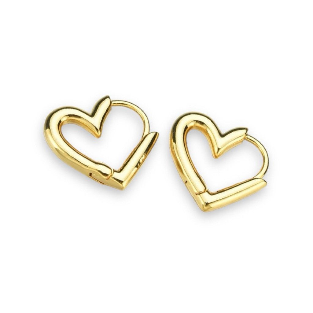 Other Love Heart Stud Earrings for Women Simple Style Size ONE SIZE - 1 Thumbnail
