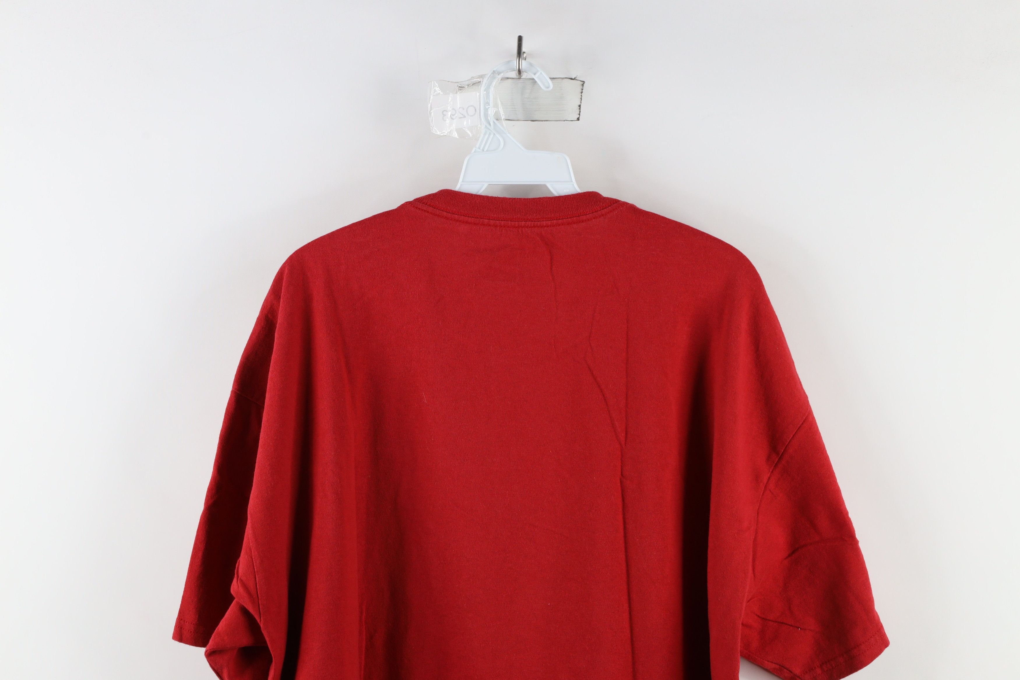 Nike × Vintage Vintage Nike Scott Mini Swoosh Short Sleeve T-Shirt Red Size US XL / EU 56 / 4 - 8 Thumbnail