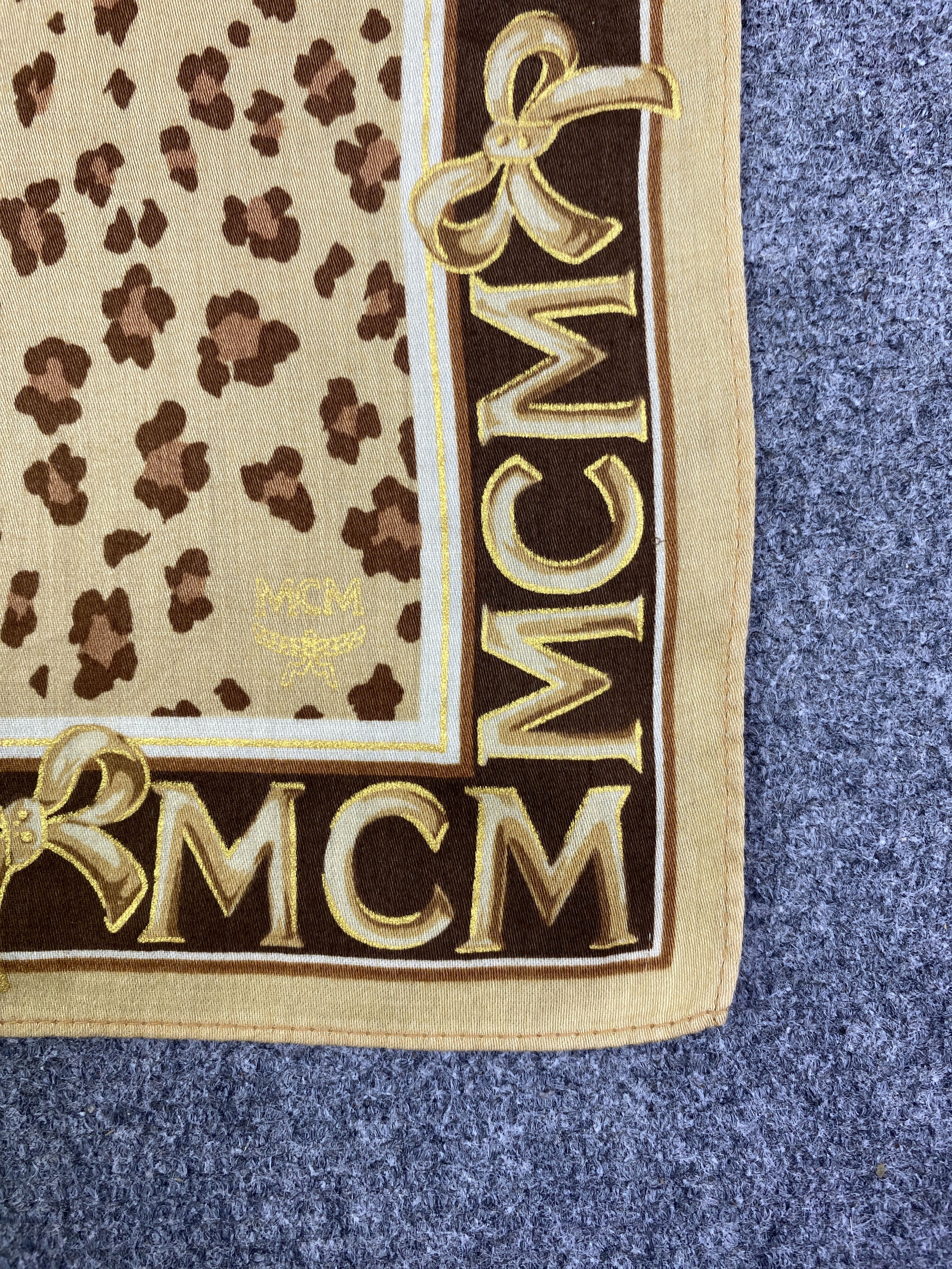 MCM Vintage MCM Leopard Print Handkerchief KT0053 Size ONE SIZE - 5 Thumbnail