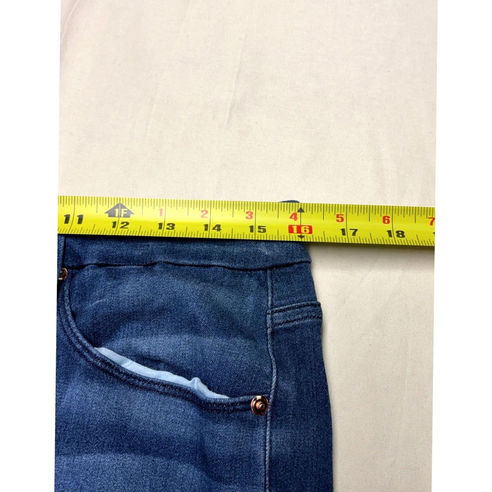 Good American Good American Womens High Rise Skinny Jeans Dark Wash Blue 16W 28in Inseam 5-Pocket Stretch Logo Size 38" / US 16 / IT 52 - 6 Thumbnail
