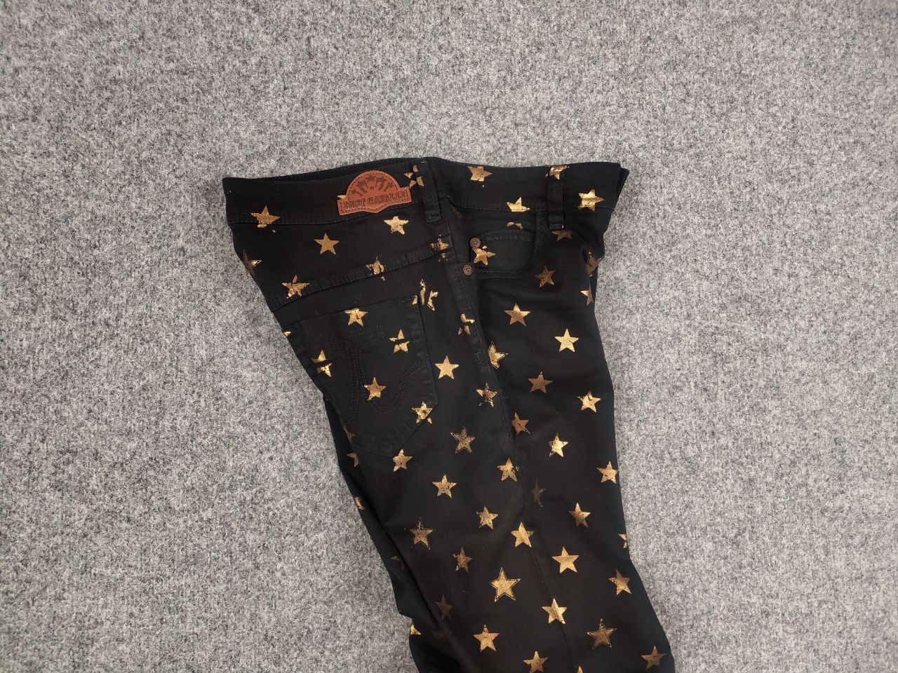 Just Cavalli Just Cavalli Casual black pants with gold star print Size 28" / US 6 / IT 42 - 11 Thumbnail