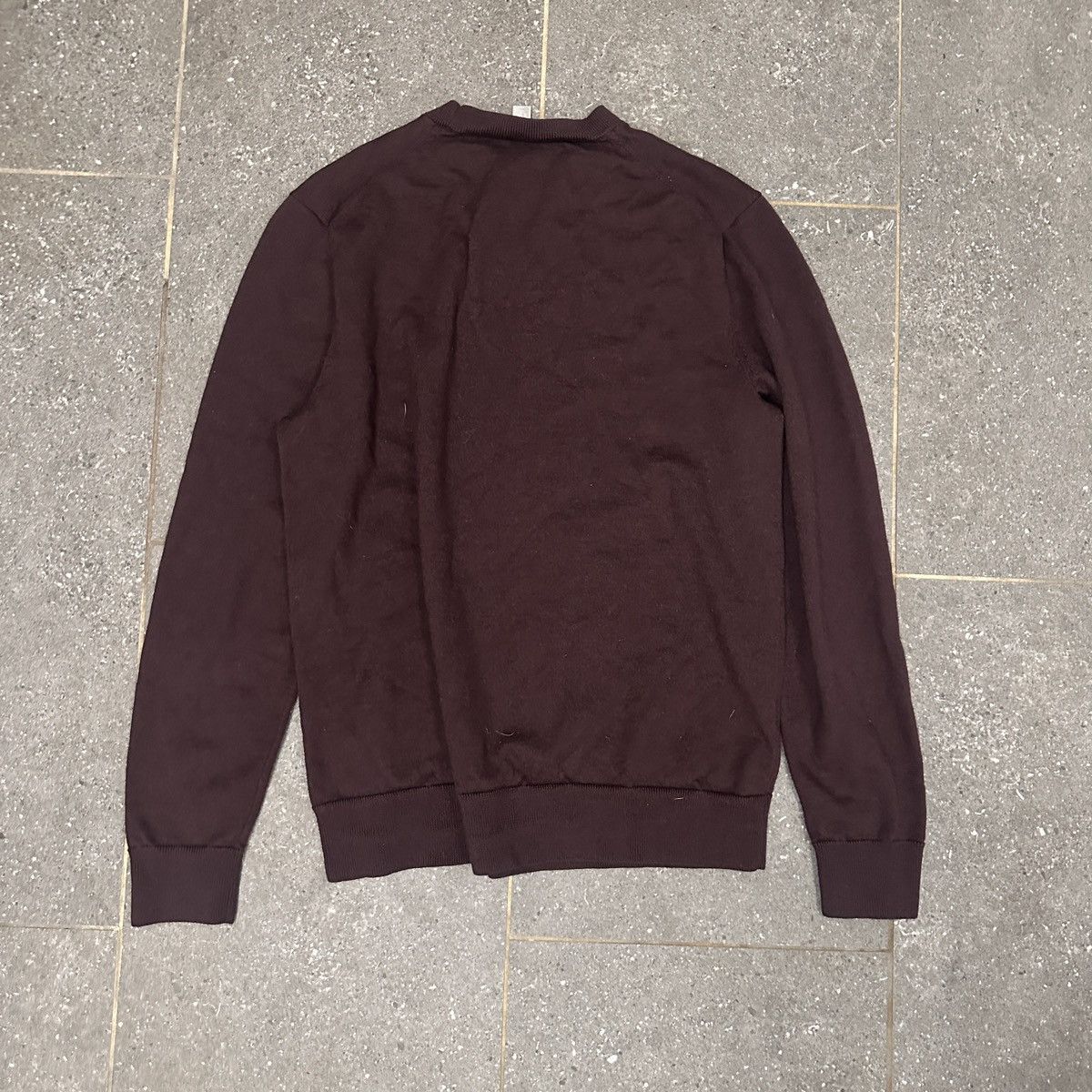 Cos Cos Maroon Wool Knit Pullover Size US M / EU 48-50 / 2 - 3 Thumbnail