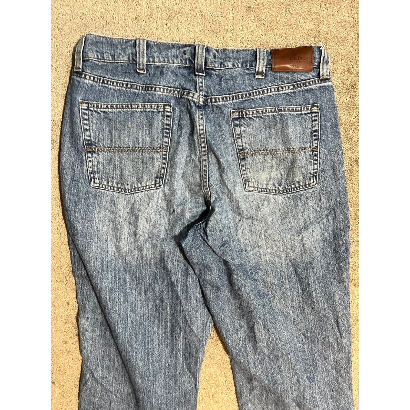 Vintage LL Bean Denim Jeans Blue 36x30 Regular Men Jeans 36 Blue Denim LL Bean 90s Nature Straight Vintage Mens Size US 36 / EU 52 - 2 Thumbnail