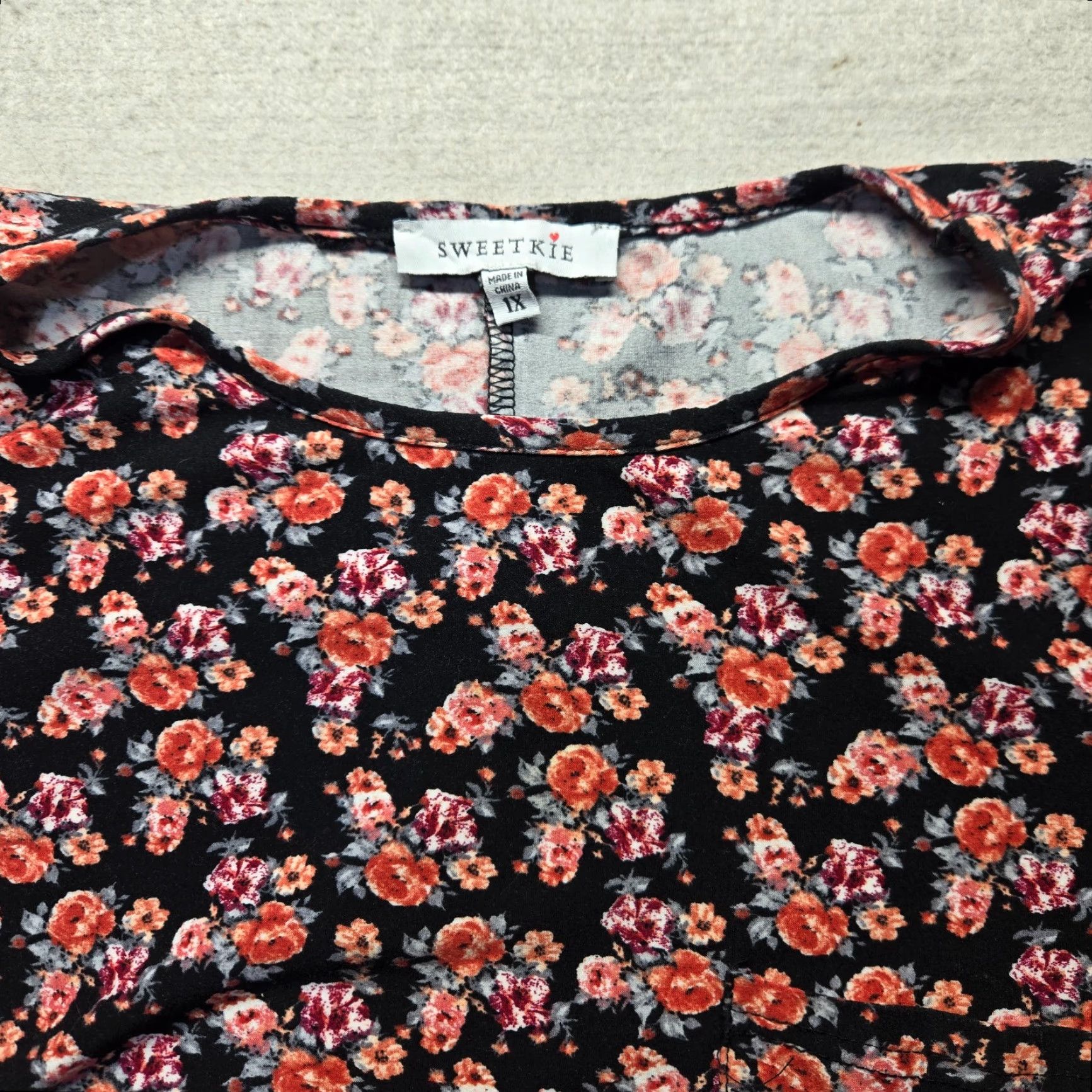 Vintage VINTAGE Flowers Floral Shirt Dress Long Pockets Plus Size 1X Women Size XL / US 12-14 / IT 48-50 - 3 Thumbnail