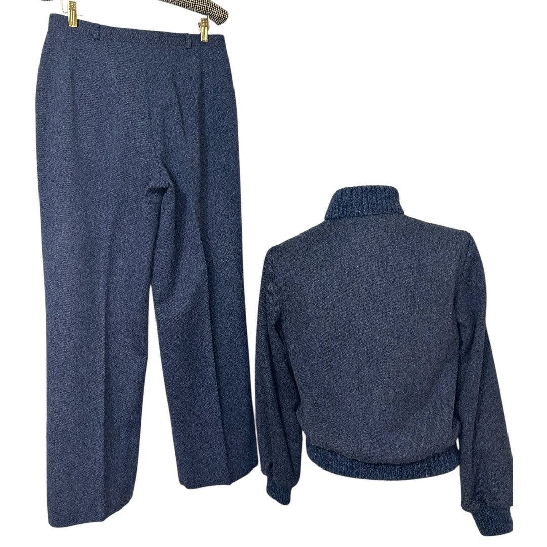 Pendleton Pendleton vintage 50s -60s 2 Piece Set Navy Wool Jacket Coat Size M / US 6-8 / IT 42-44 - 2 Thumbnail