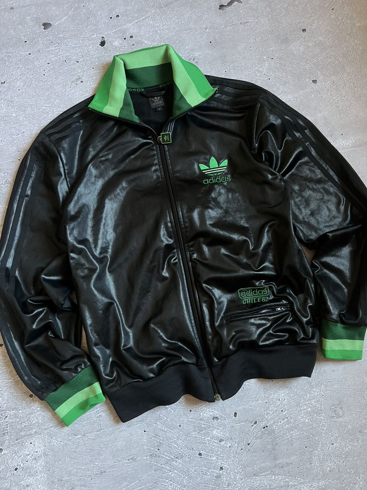Adidas Vintage O0s Adidas Chile 62 Track Retro Jacket Wax Style S Size US S / EU 44-46 / 1 - 1 Thumbnail