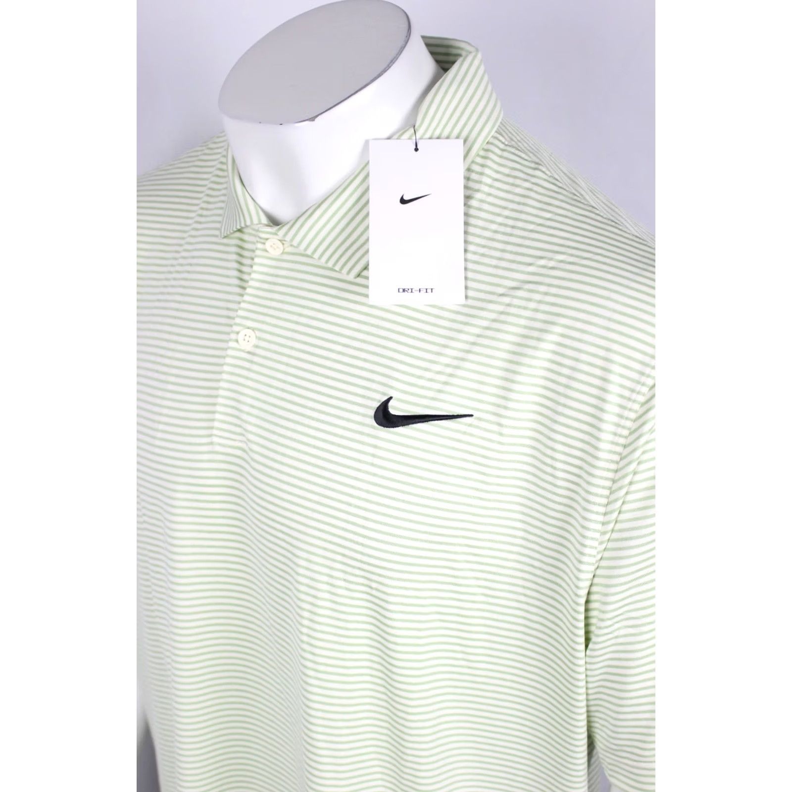 Nike Nike Dri-FIT Core Golf Polo Short Sleeve Shirt XXL Green Striped FZ5647 - Nike Golf Polo Shirt Men’s 2XL Green Stripe (Nil) Size US XXL / EU 58 / 5 - 3 Thumbnail