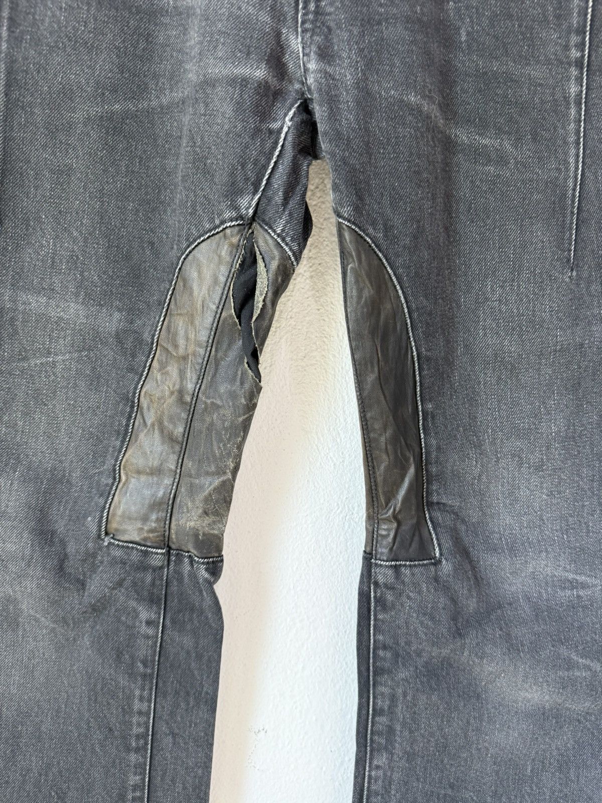 Bajra Japan Brand BAJRA Straight Black Denim Leather Size US 32 / EU 48 - 7 Thumbnail