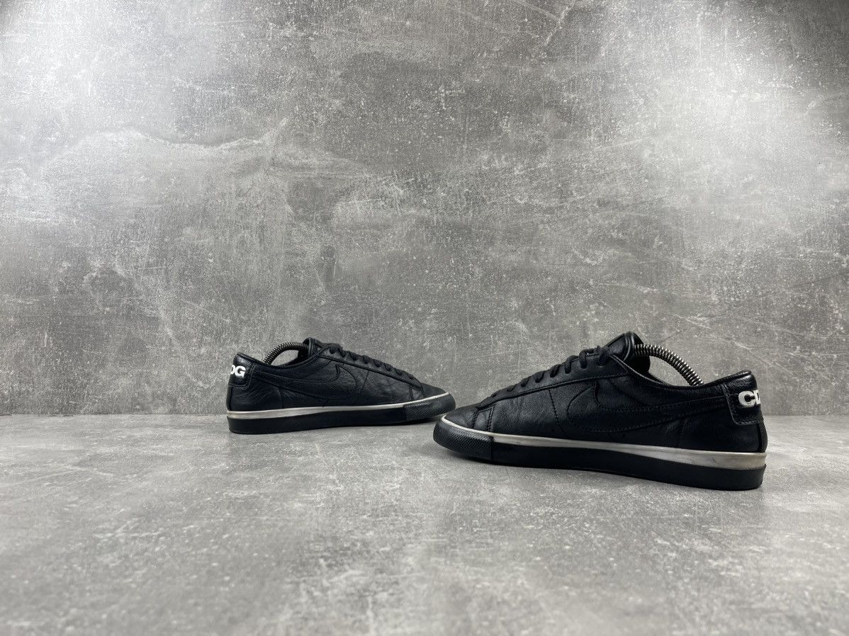 Comme des Garcons × Nike Nike Blazer & CDG Comme Des Garcons Black Leather Sneakers Size US 8 / IT 38 - 5 Thumbnail