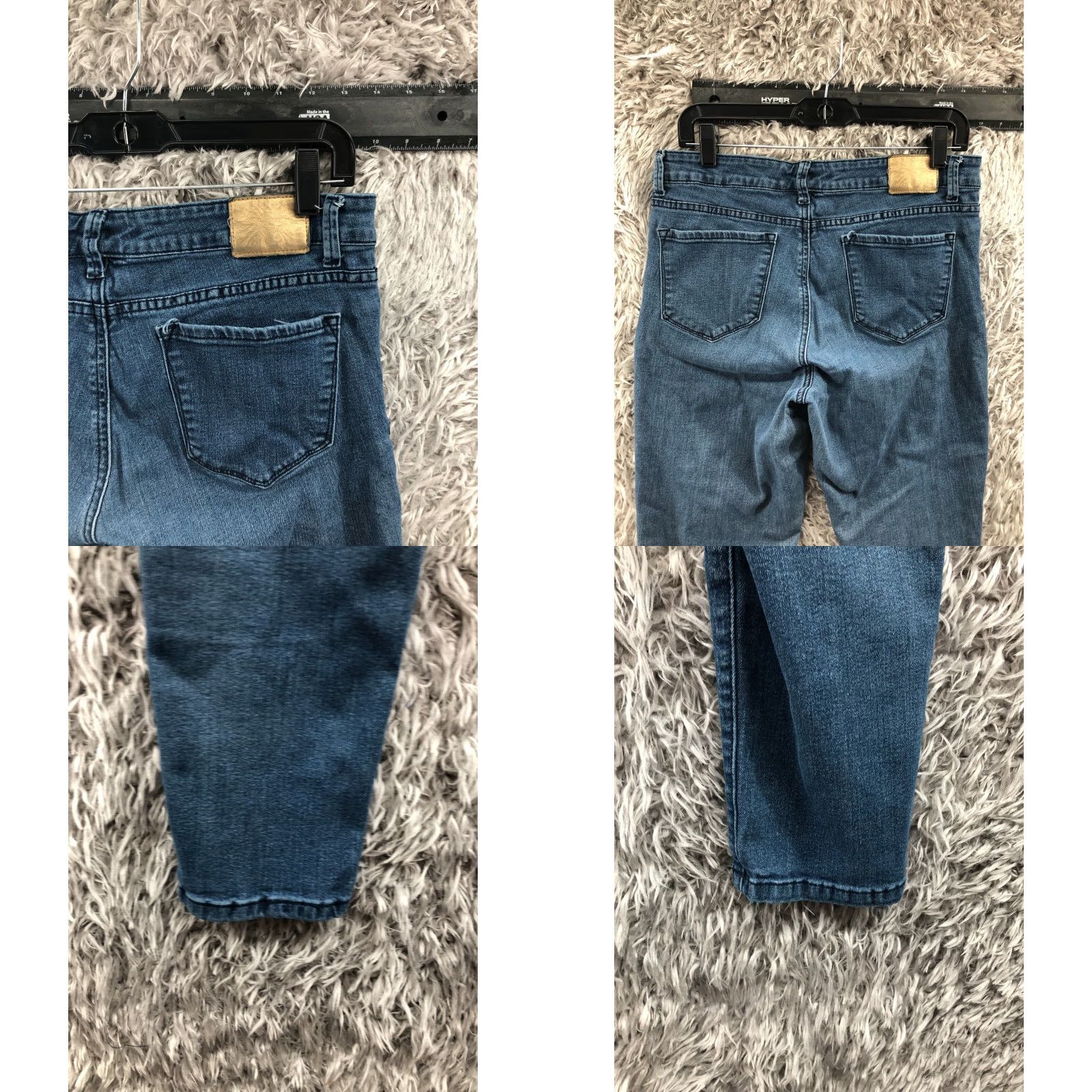 Anne Klein VINTAGE Anne Klein Skinny Jeans - 10 Womens Medium Wash Blue Flaw Size 32" / US 10 / IT 46 - 8 Thumbnail