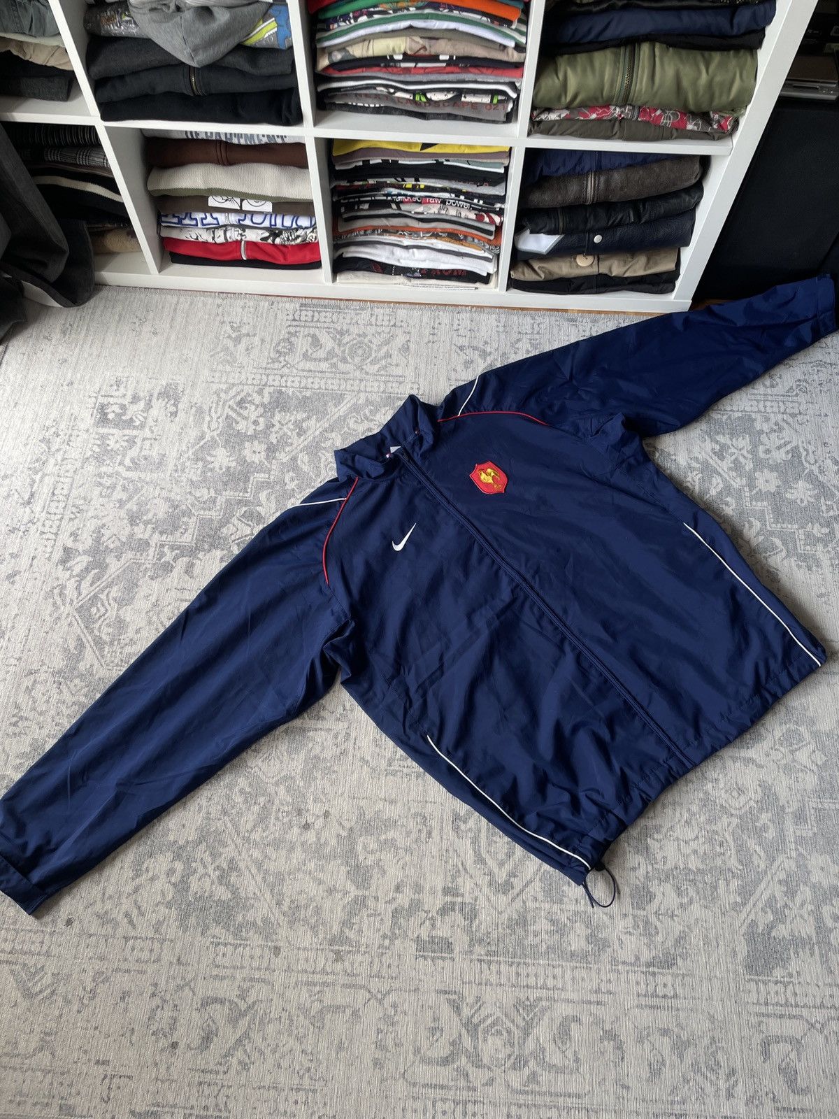 Nike Vintage Nike Track Jacket Nylon Woven France Japanese Y2K Size US XL / EU 56 / 4 - 2 Thumbnail