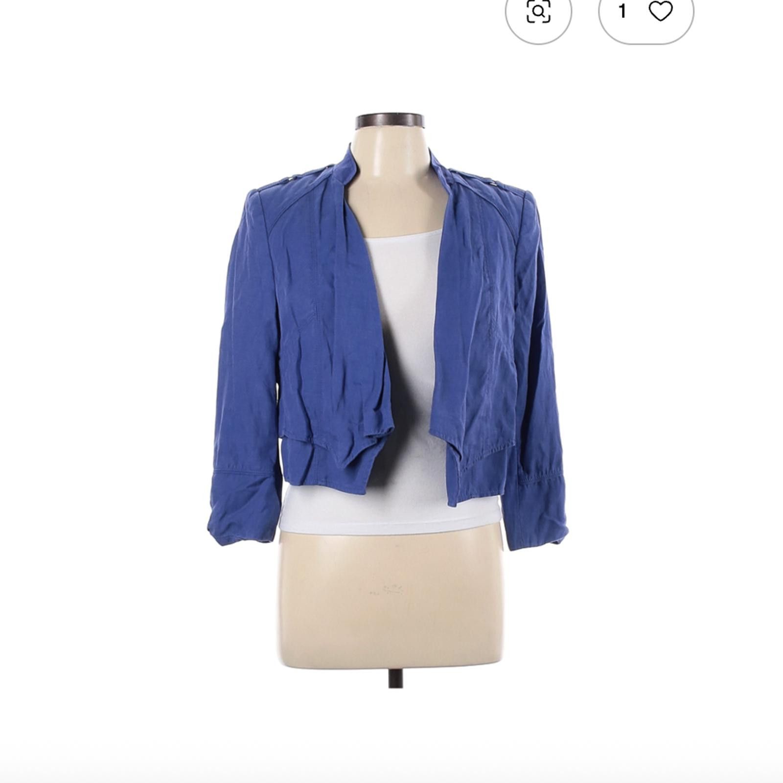 Other White House Black Market Blue Jacket Size 10 Size ONE SIZE - 1 Thumbnail