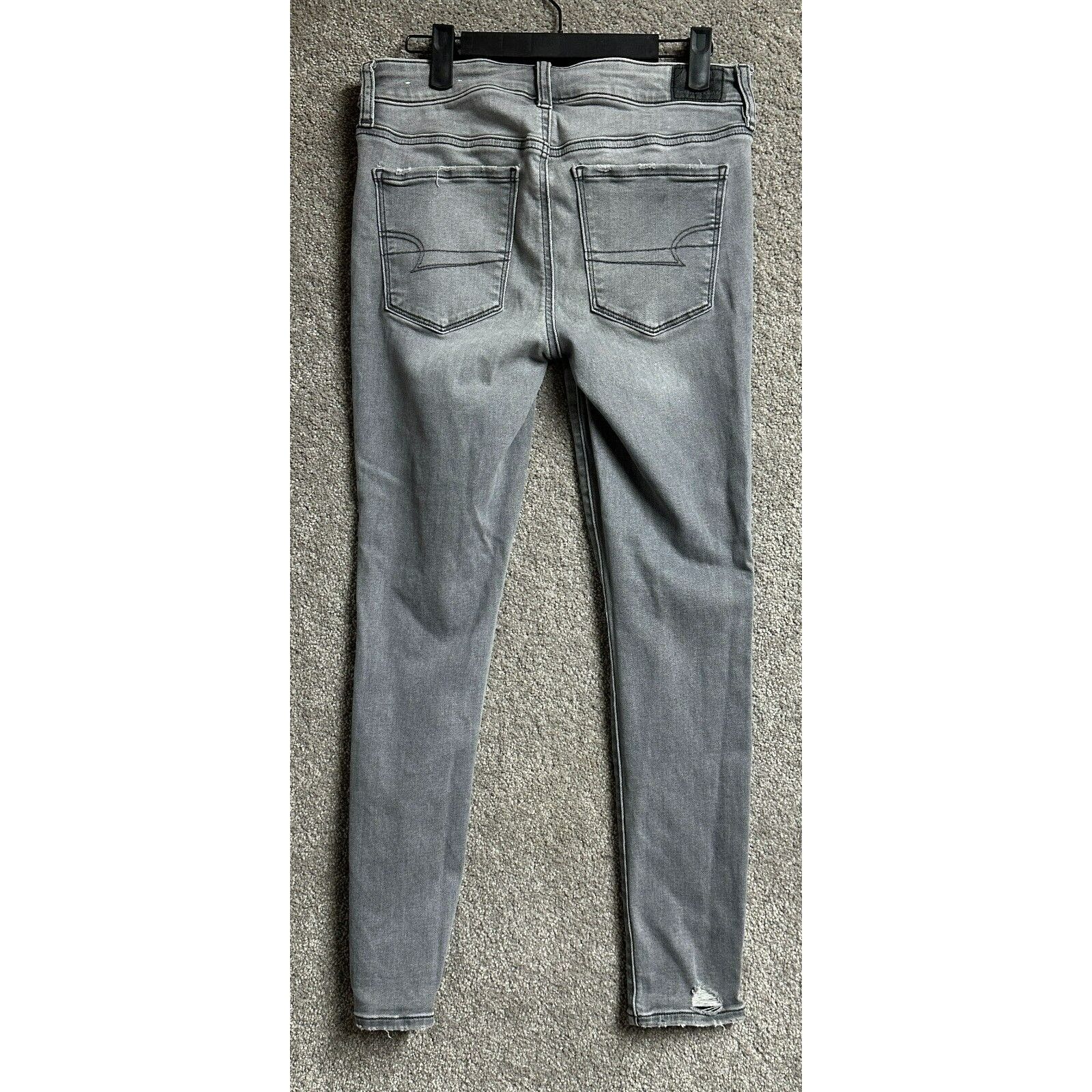 American Eagle Outfitters American Eagle Jeggings Womens 6 Short Distressed Ripped Size 28" / US 6 / IT 42 - 7 Thumbnail