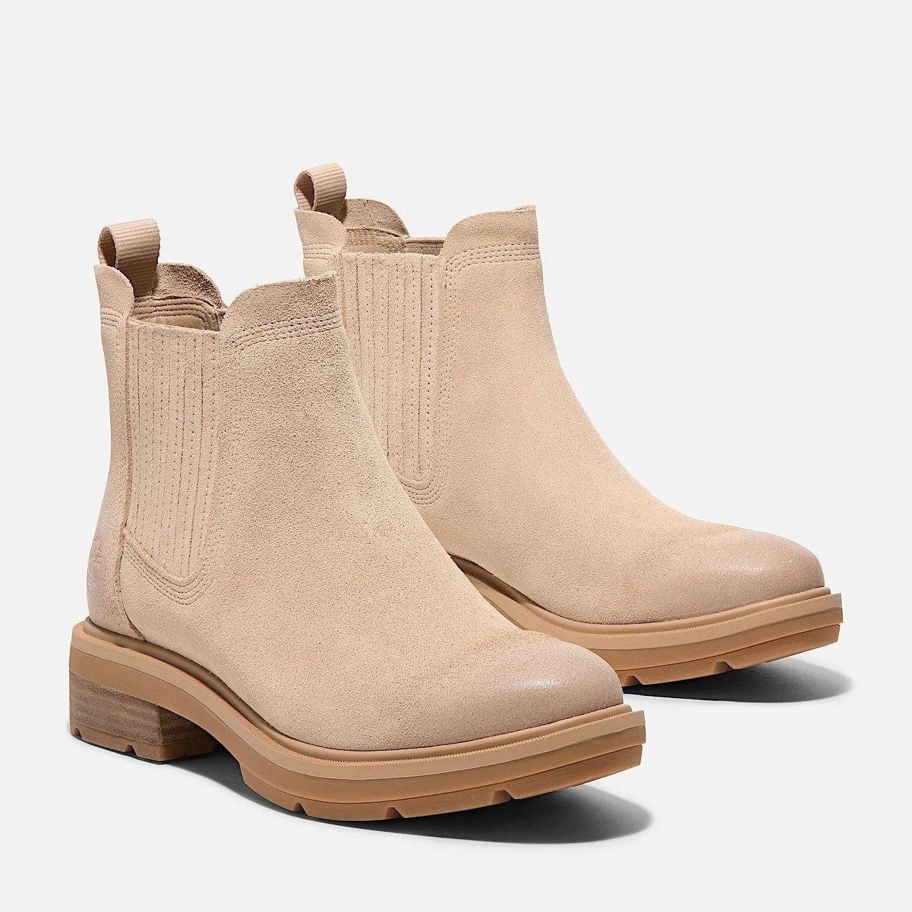 Timberland TIMBERLAND WOMEN'S 8 BRIMFIELD MID CHELSEA BOOT LT BEIGE Size US 8 / IT 38 - 4 Thumbnail